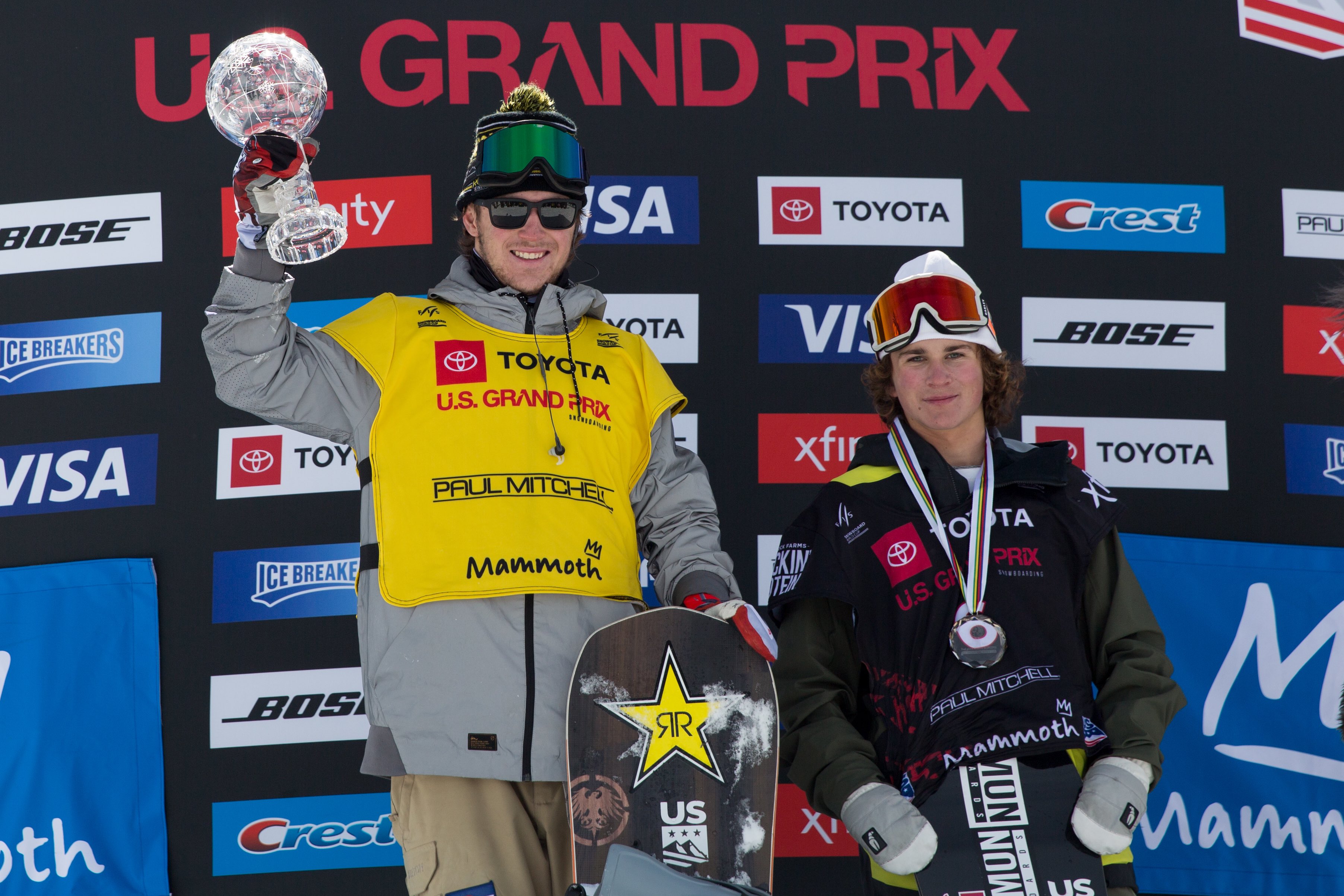 Chris Corning earned the Crystal Globe in slopestyle at the 2019 Toyota U.S. Grand Prix at Mammoth Mountain. (U.S. Ski & Snowboard - Sarah Brunson) Chris Corning at U.S. Grand Prix