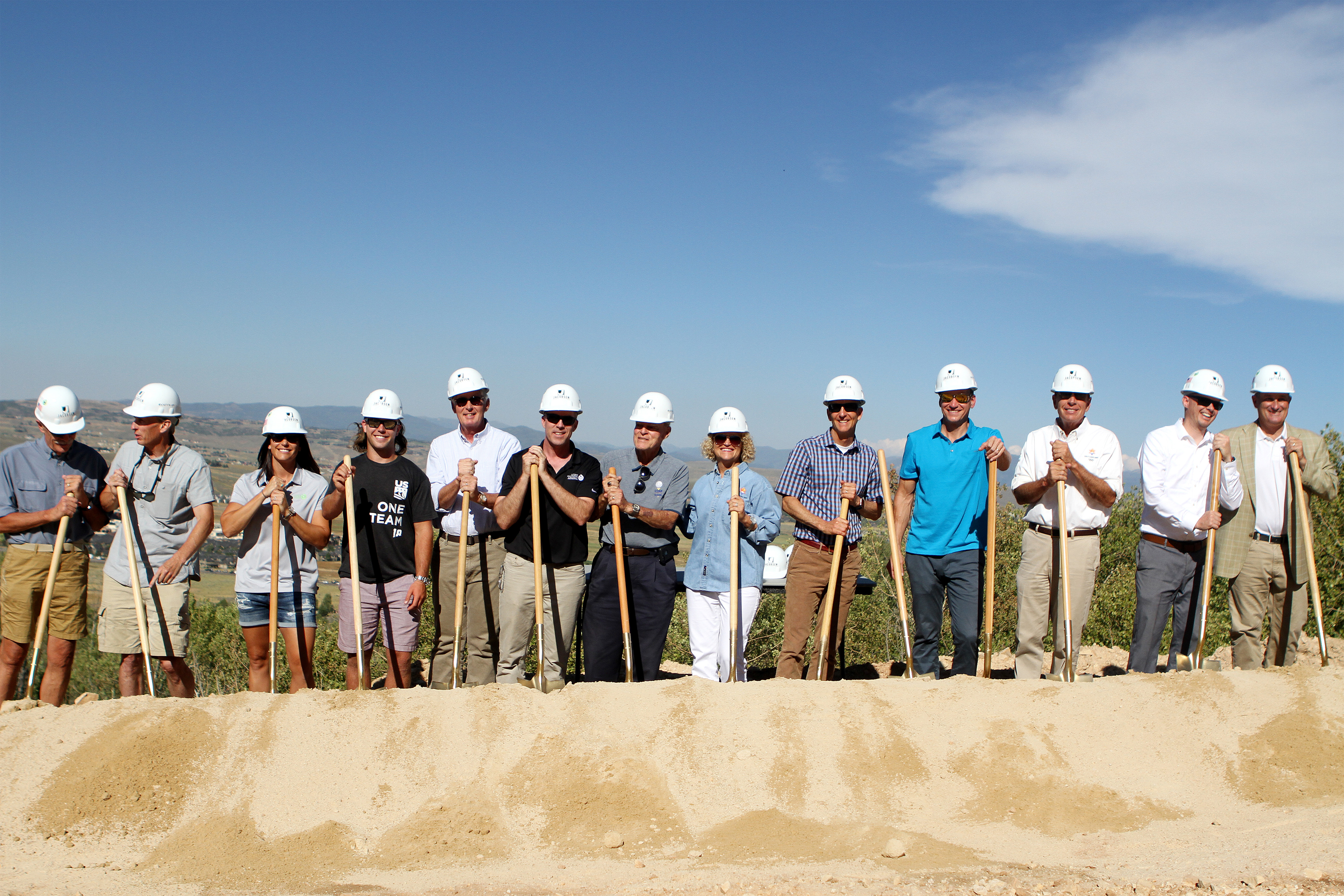 Groundingbreaking ceremony at the Utah Olympic Park 