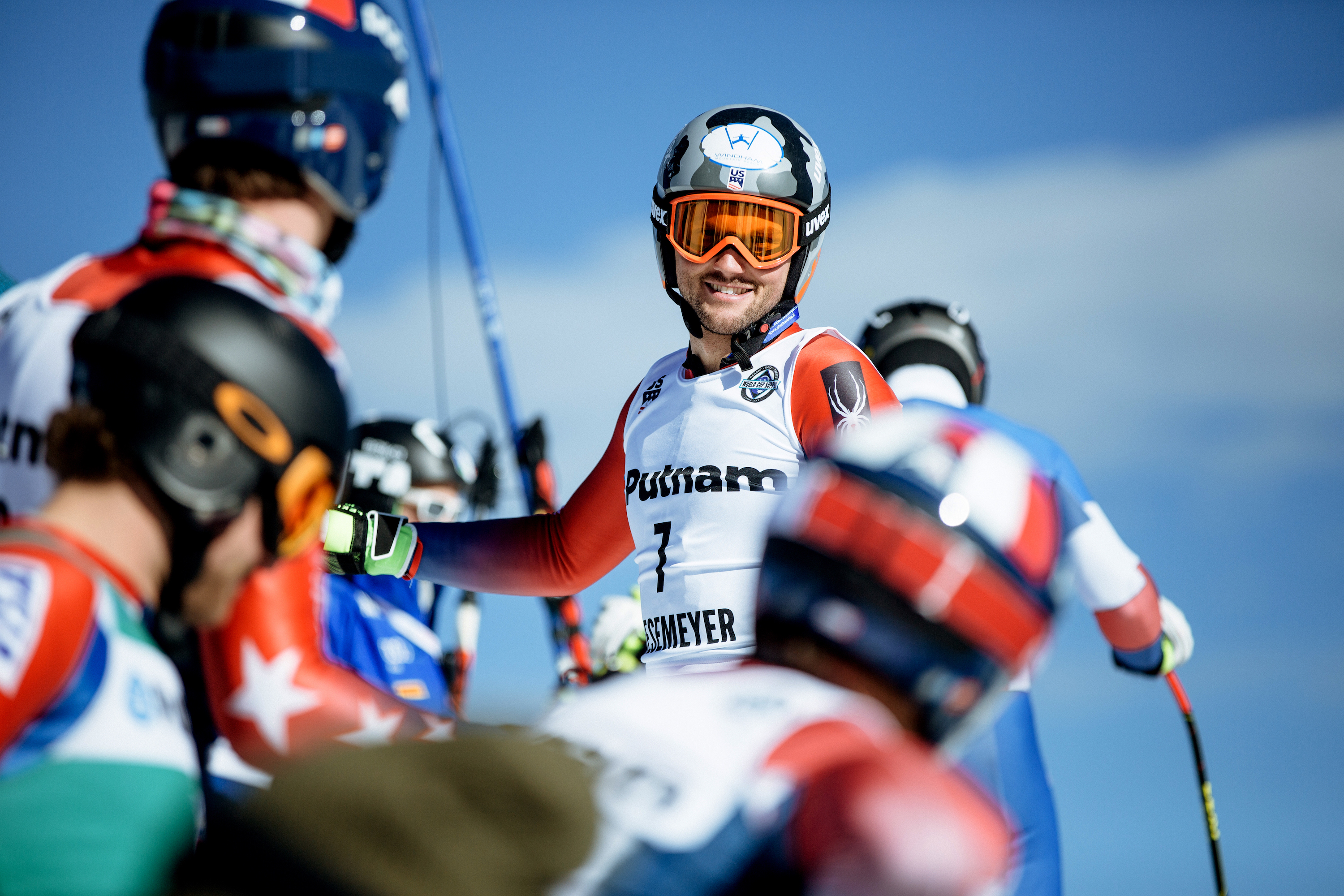 Tommy Biesemeyer Smiles at the Start Gate