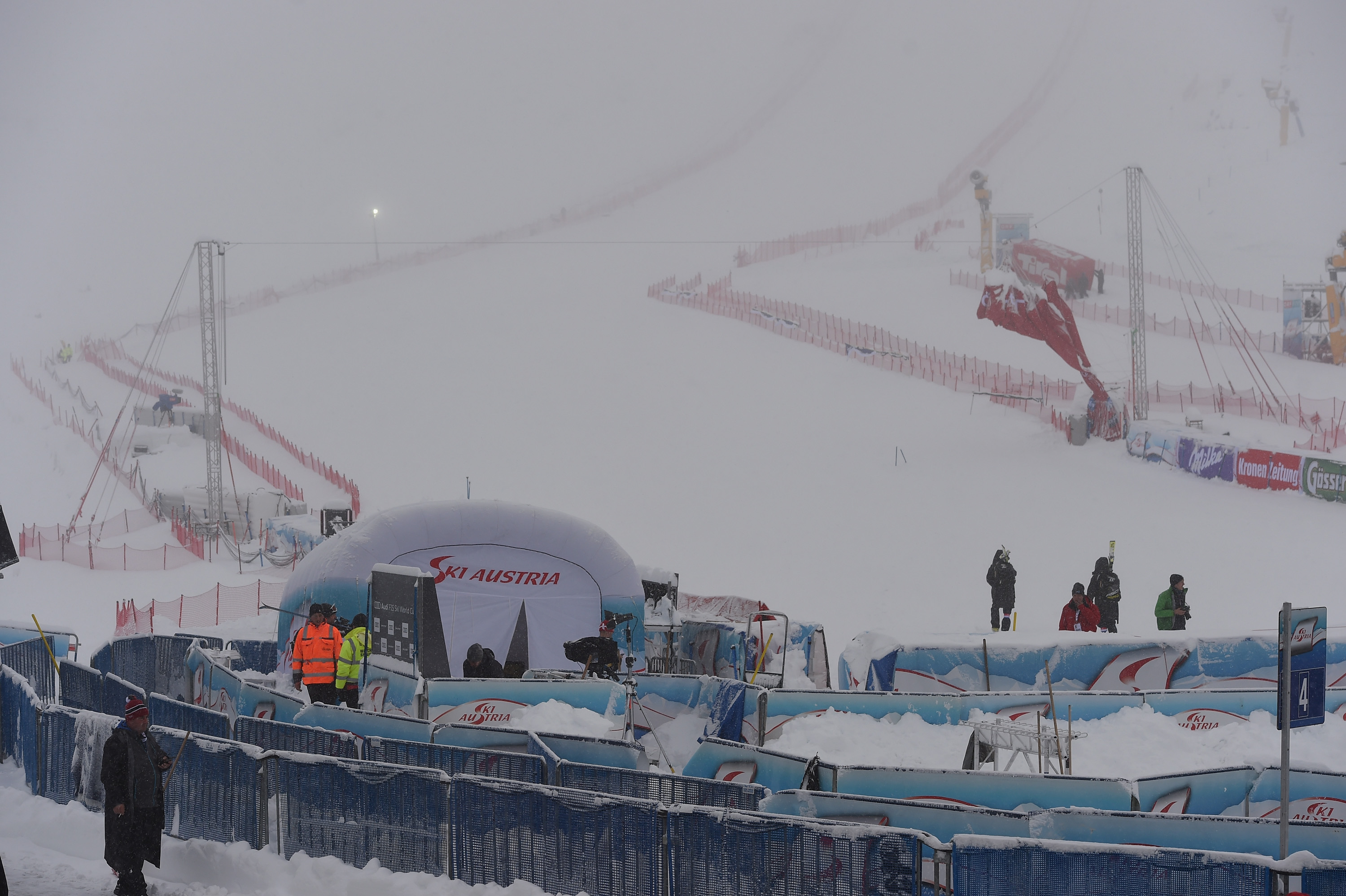 Soelden GS finish arena