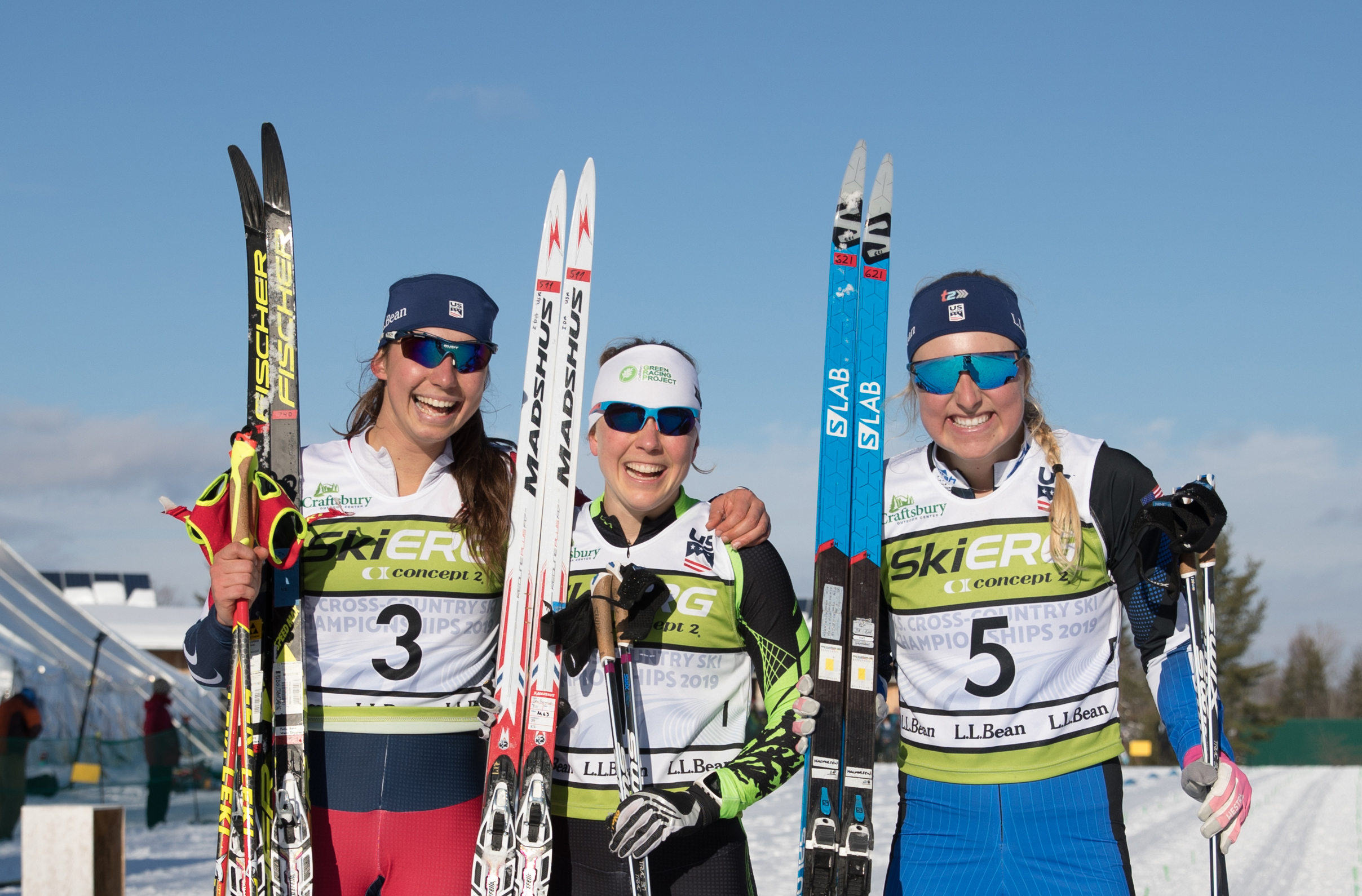 Women's podium