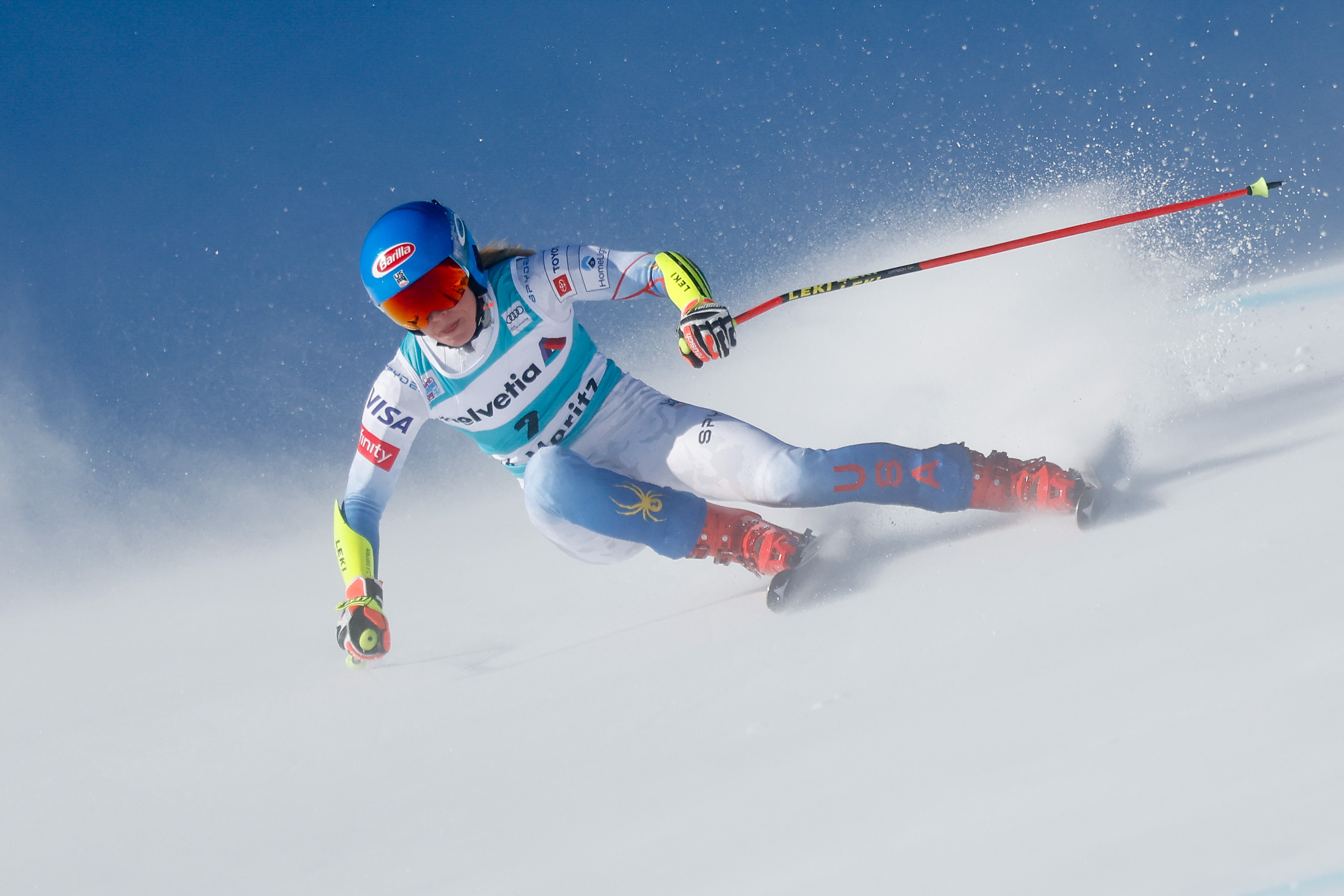 Mikaela Shiffrin St. Mortiz super-G