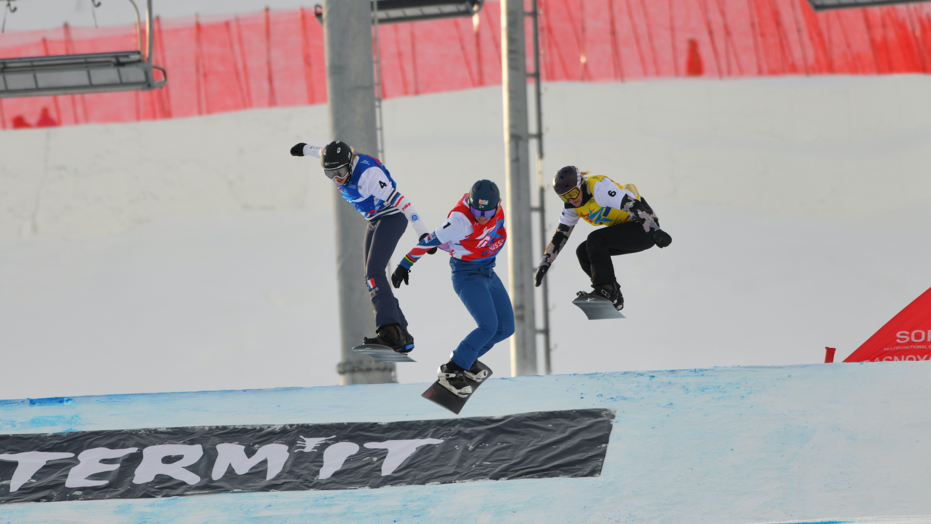 The women's SBX race. 