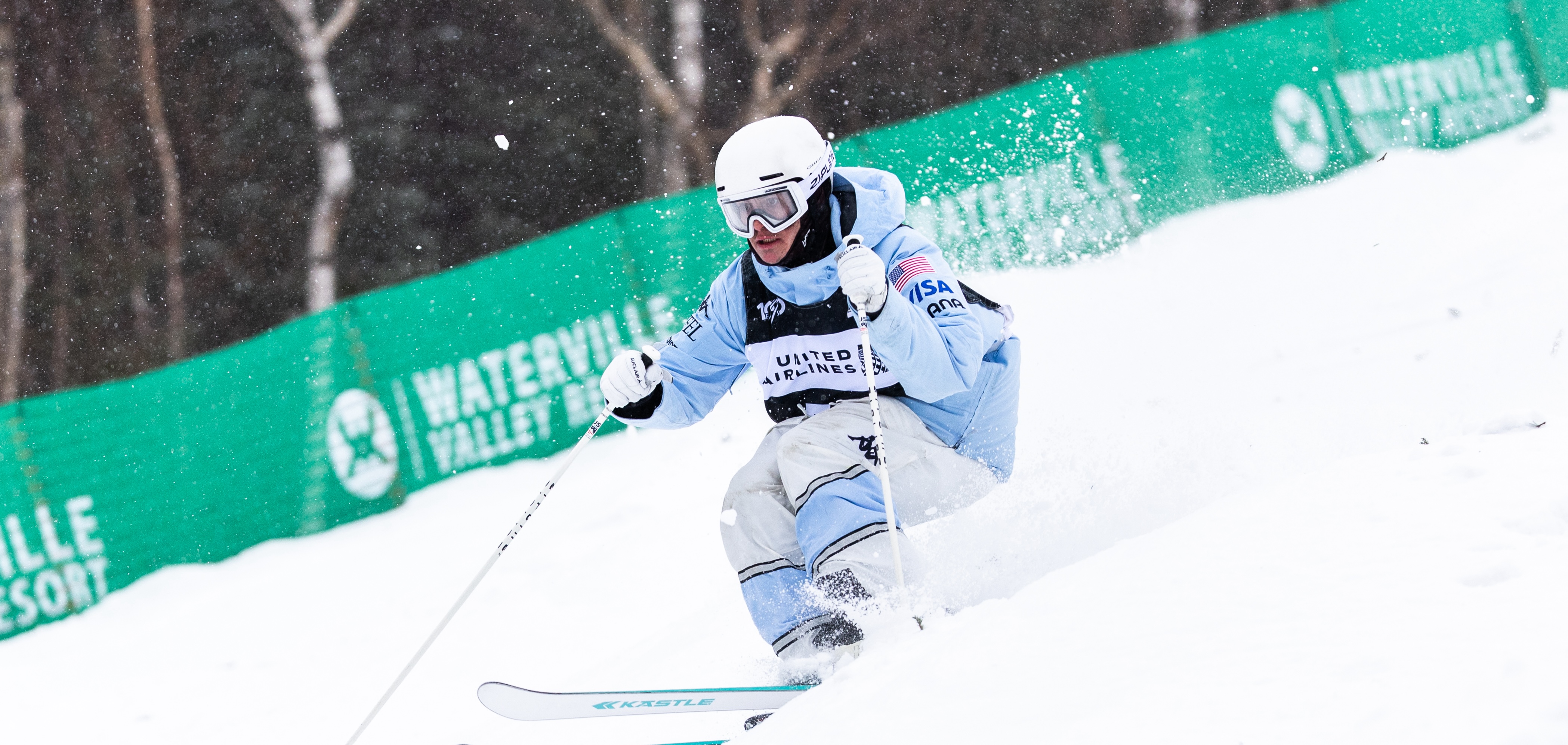 Charlie Mickel skis in Waterville