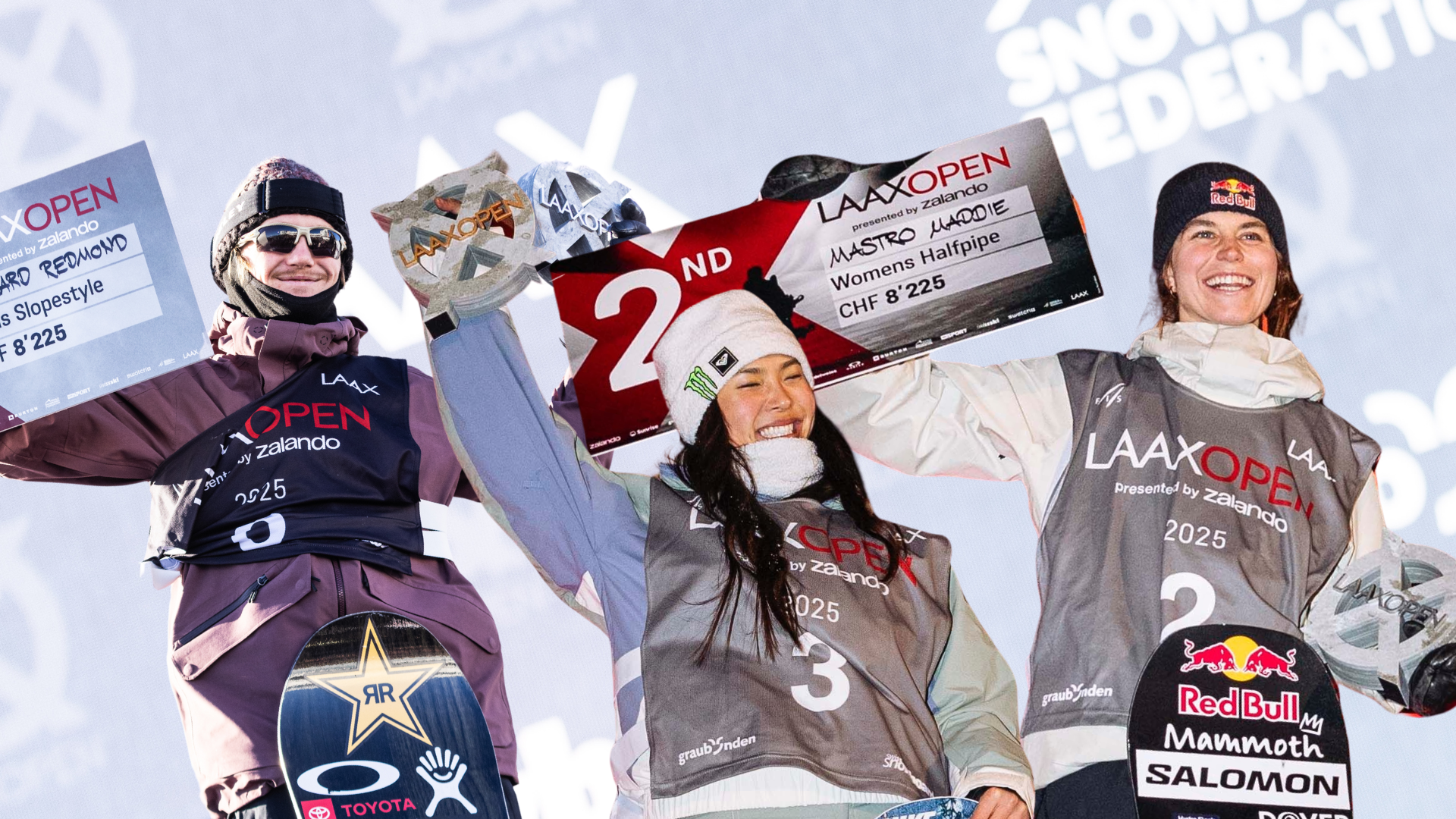 Kim, Mastro and Gerard on the Podium in Laax