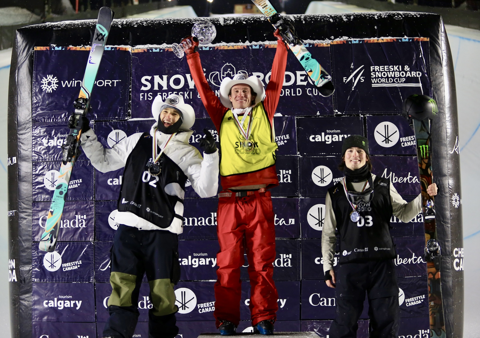 Alex Ferreira bringing home the 2024-25 Crystal Globe, Nick Goepper finished second overall