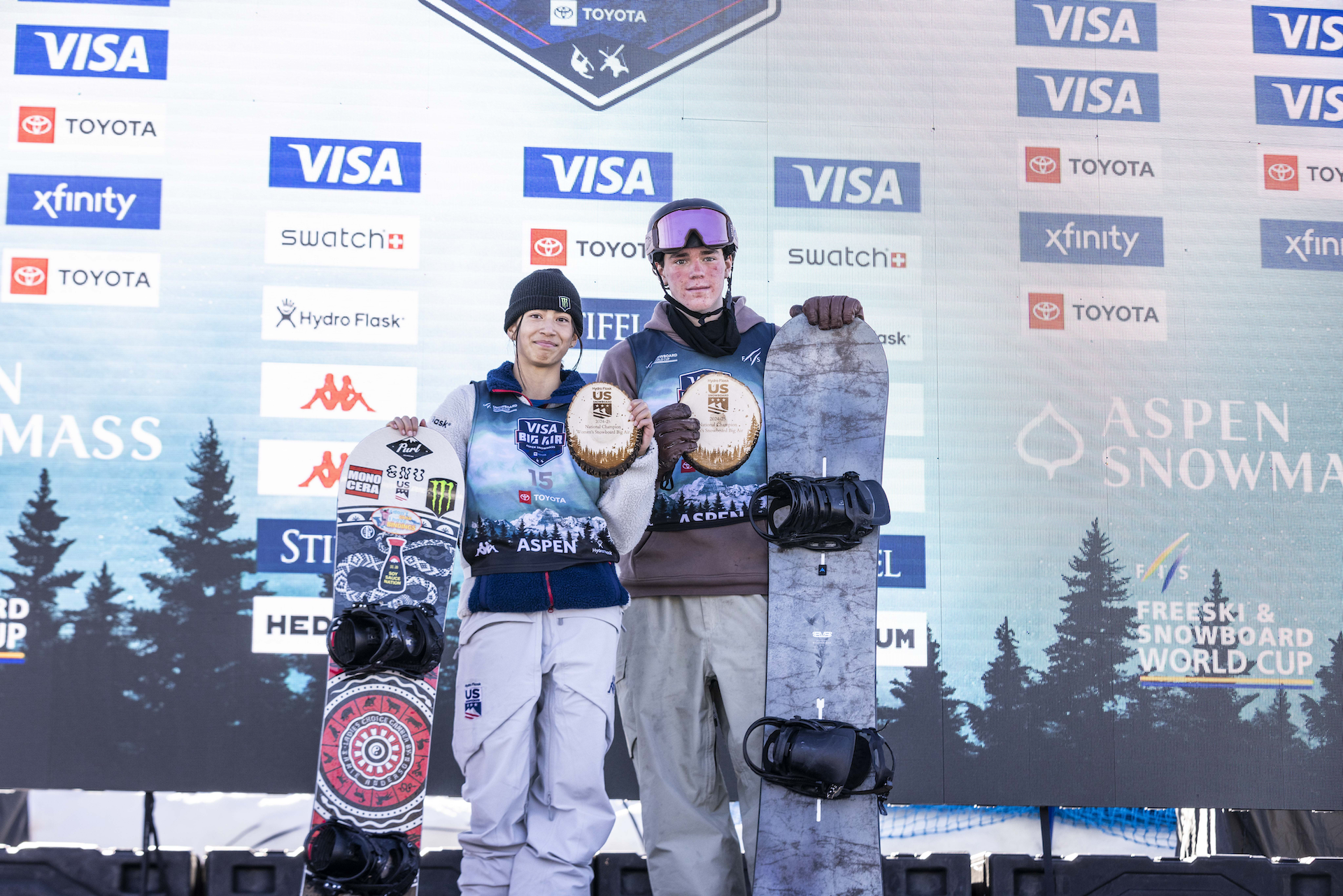 2025 Big Air National Champions - Lily Dhawornvej & Ollie Martin