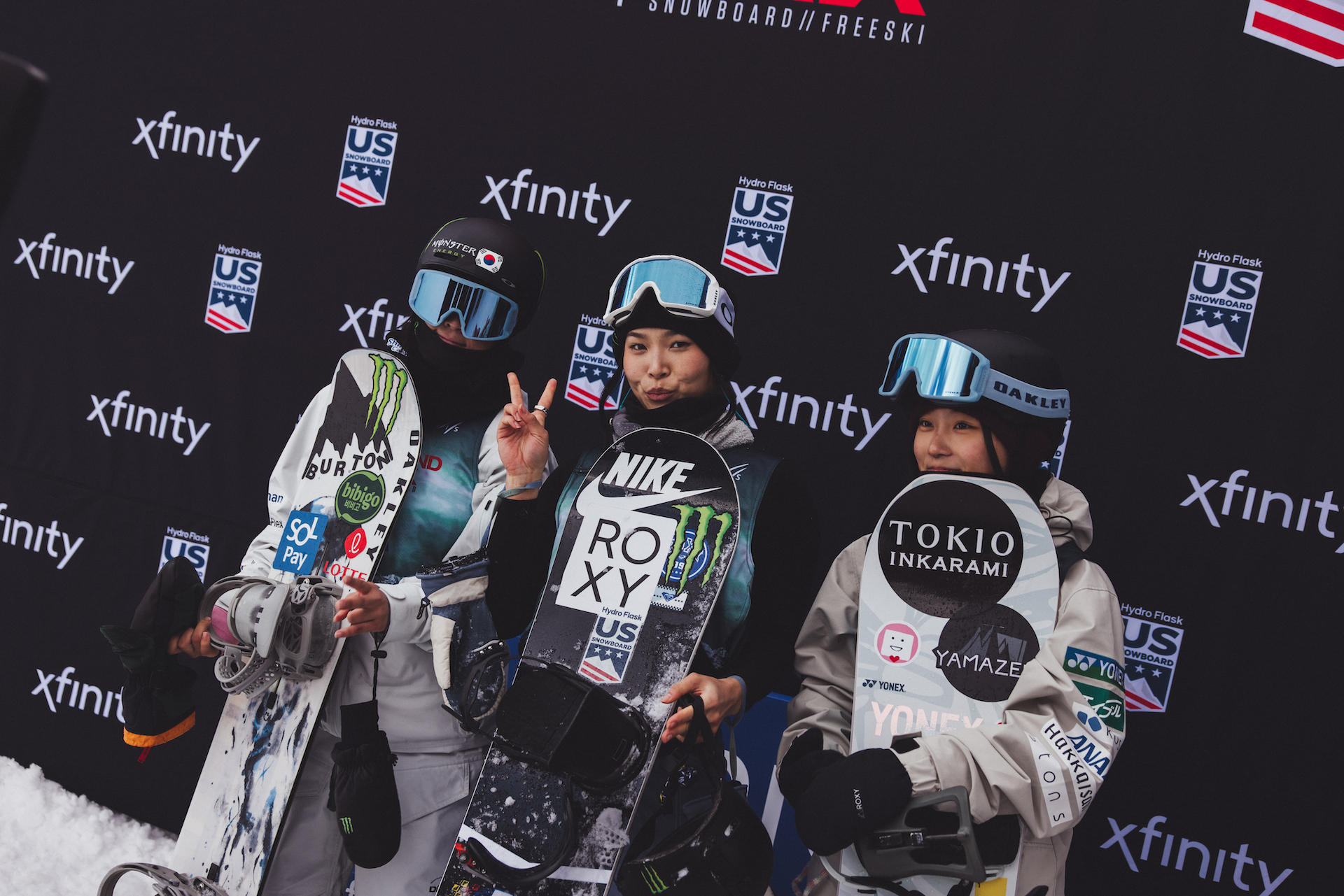 Chloe Kim on the Podium in Aspen