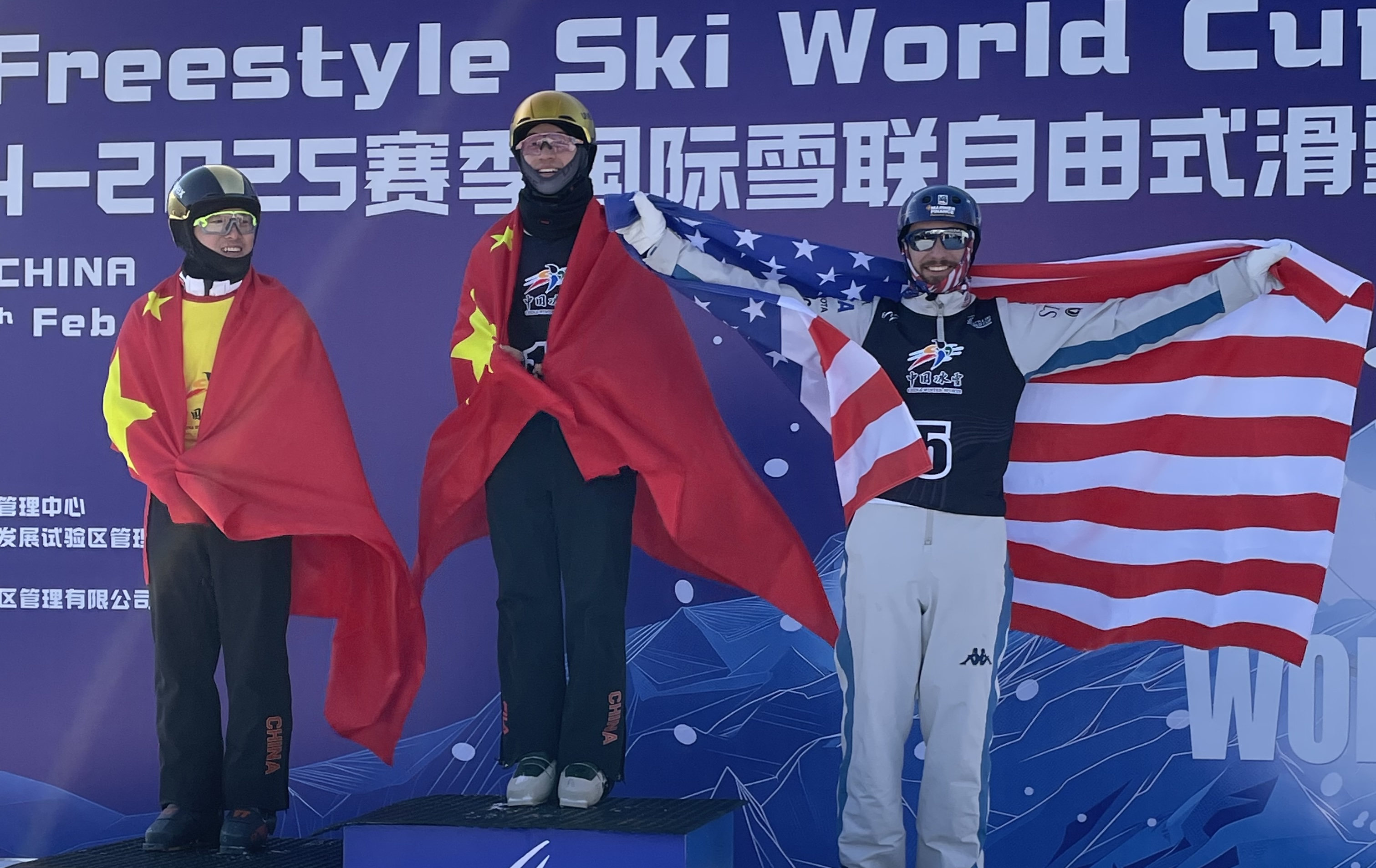chris lillis on the podium