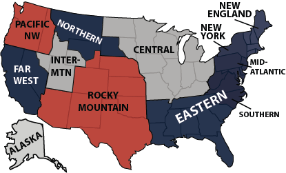 Masters Division Map