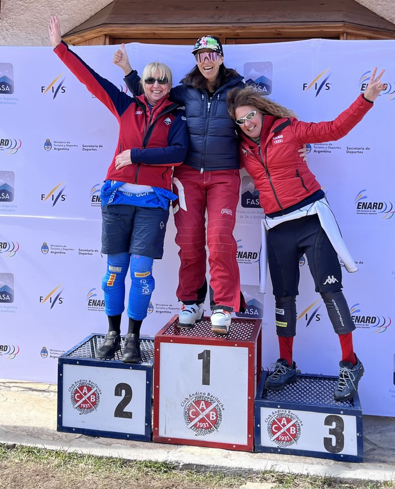 Lisa on the GS Podium at the 2024 FMC in Bariloche