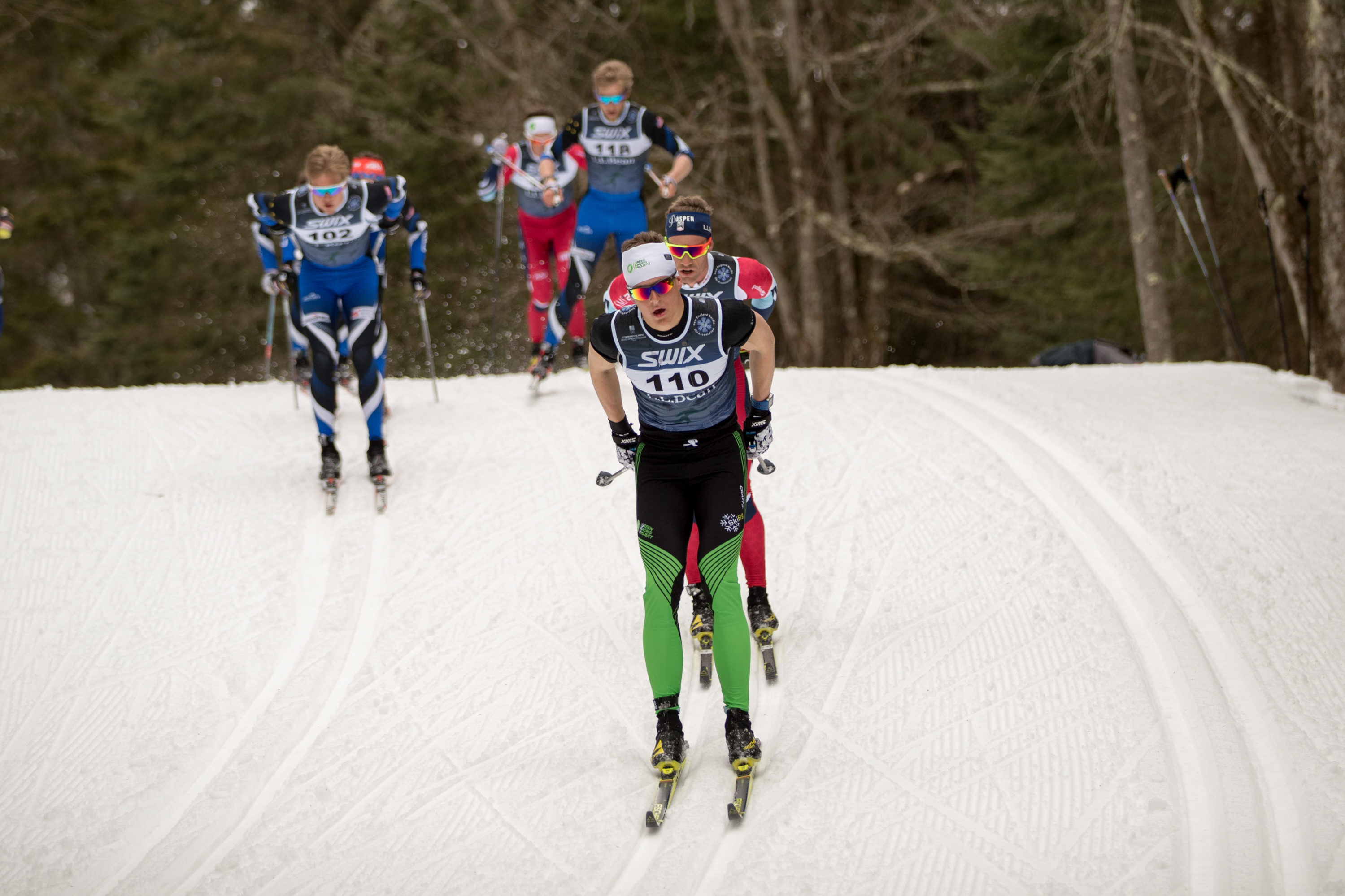 L.L.Bean U.S. Cross Country Championships men's 50k classic mass start. (U.S. Ski &amp; Snowboard - Reese Brown)