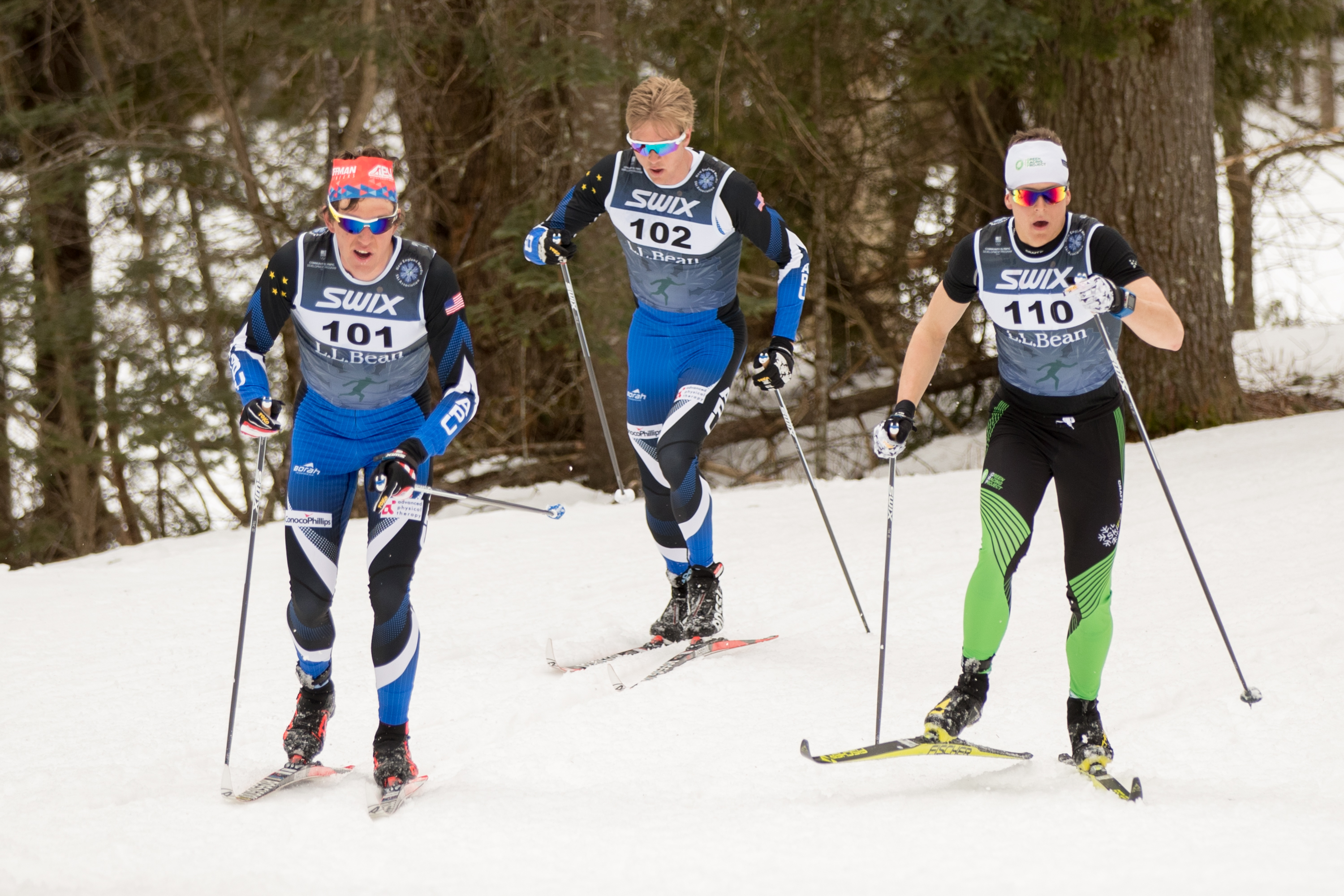 L.L.Bean U.S. Cross Country Championships men's 50k classic mass start. (U.S. Ski &amp; Snowboard - Reese Brown)