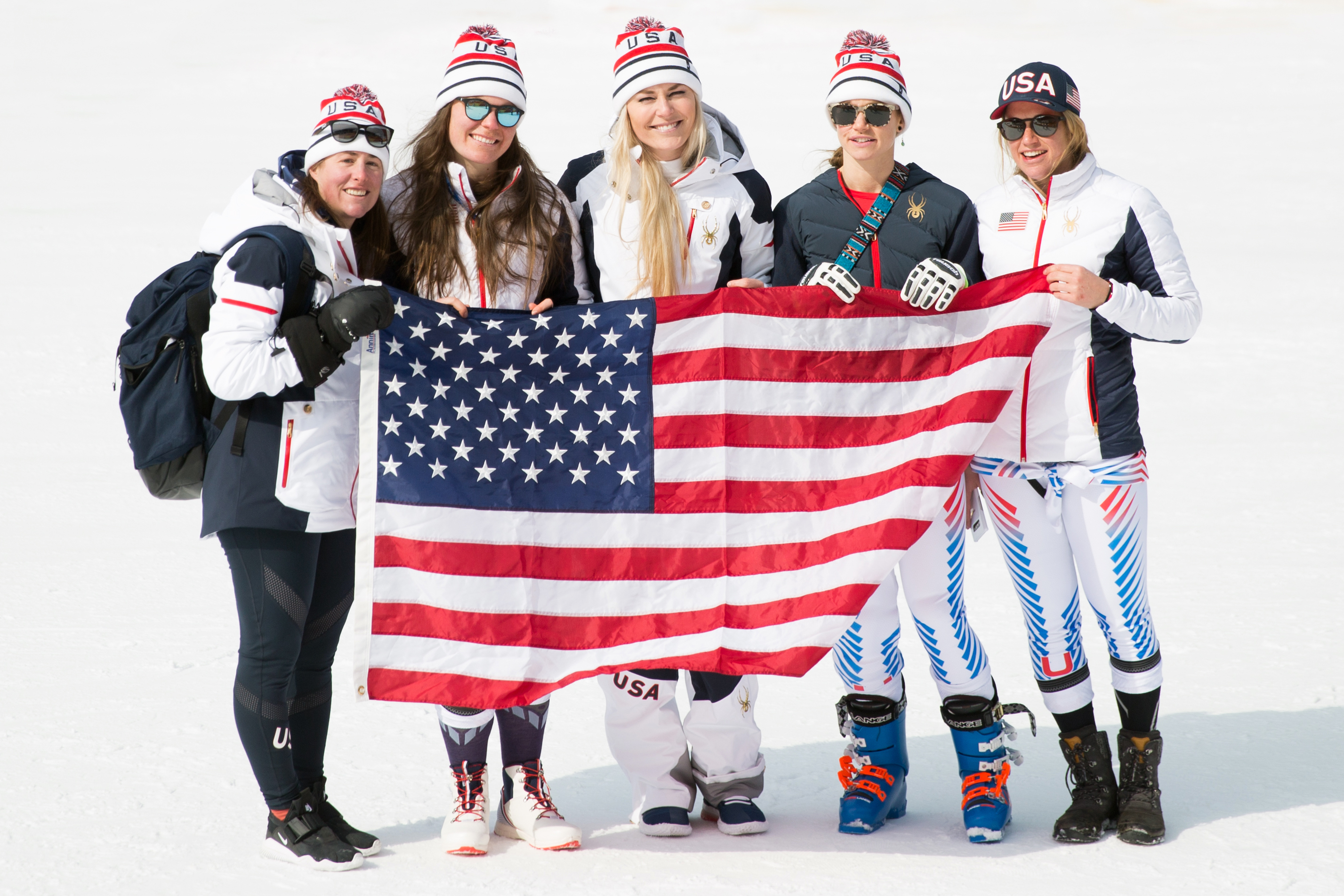 2018 Olympic Winer Games women's speed team.  2018 Olympic Winer Games women's speed team.