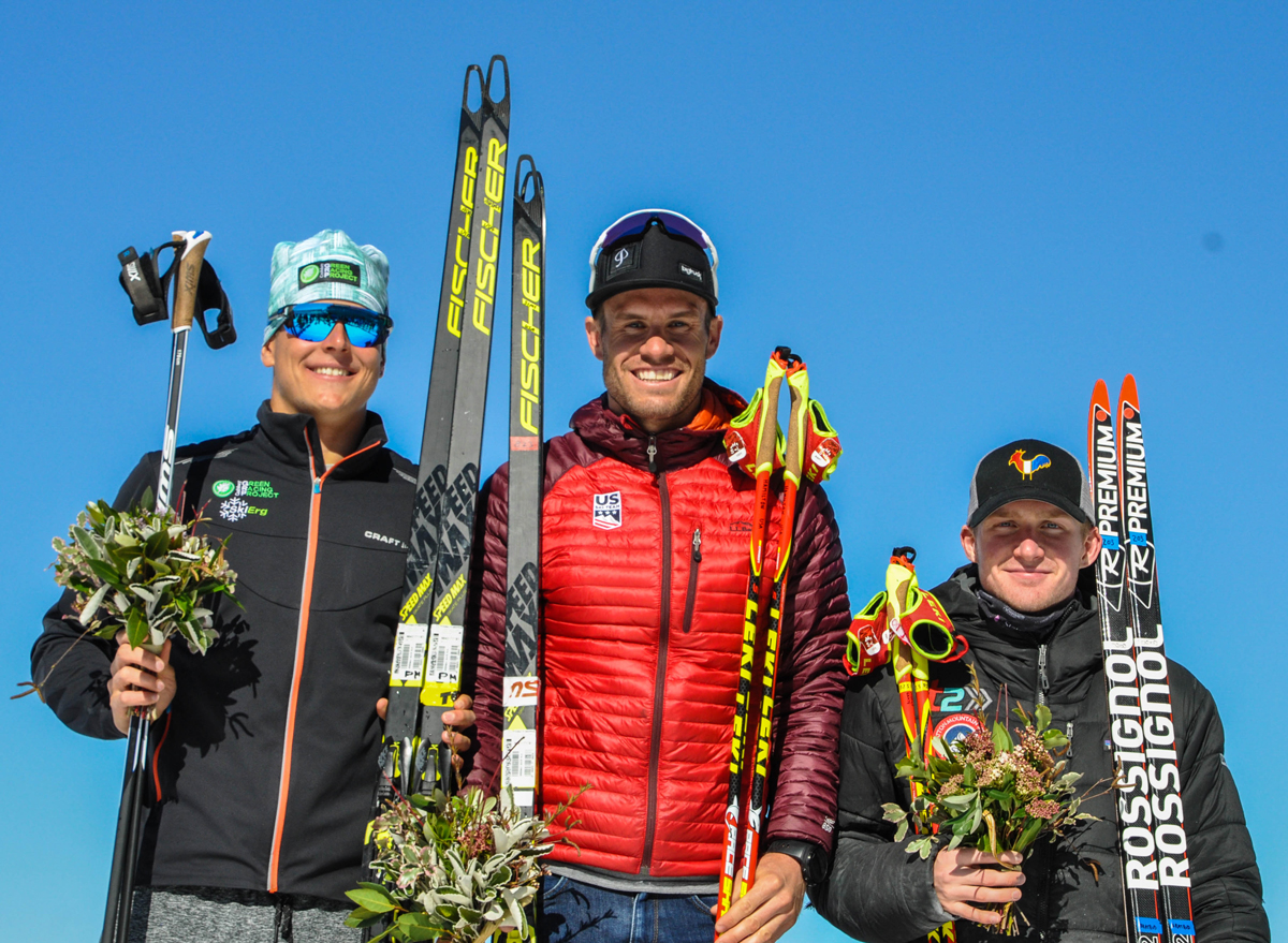 Men's podium at Merino Muster Men's podium
