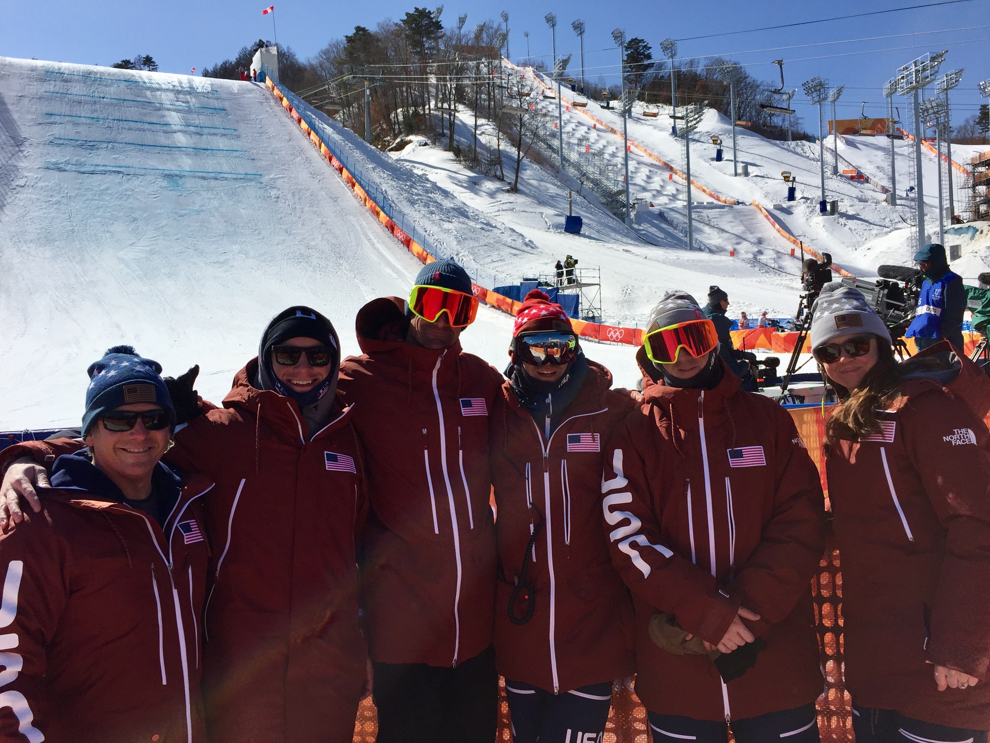 U.S. Freeski Team Support Staff in PyeongChang