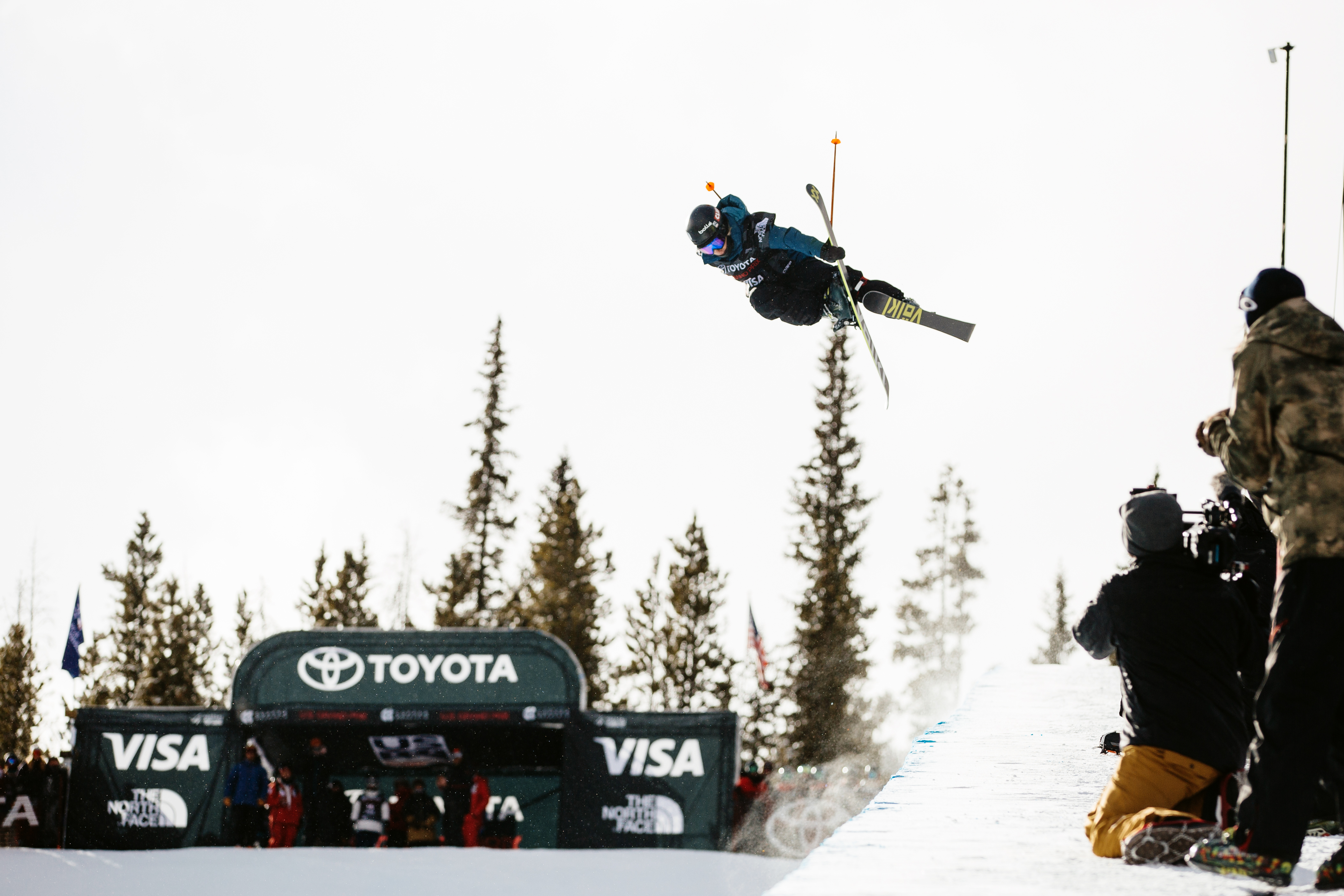 Maddie Bowman tweaking her grab at the 2017 Toyota U.S. Grand Prix at Copper. (U.S. Ski & Snowboard) Maddie Bowman airborne at the 2017 Toyota U.S. Grand Prix at Copper.