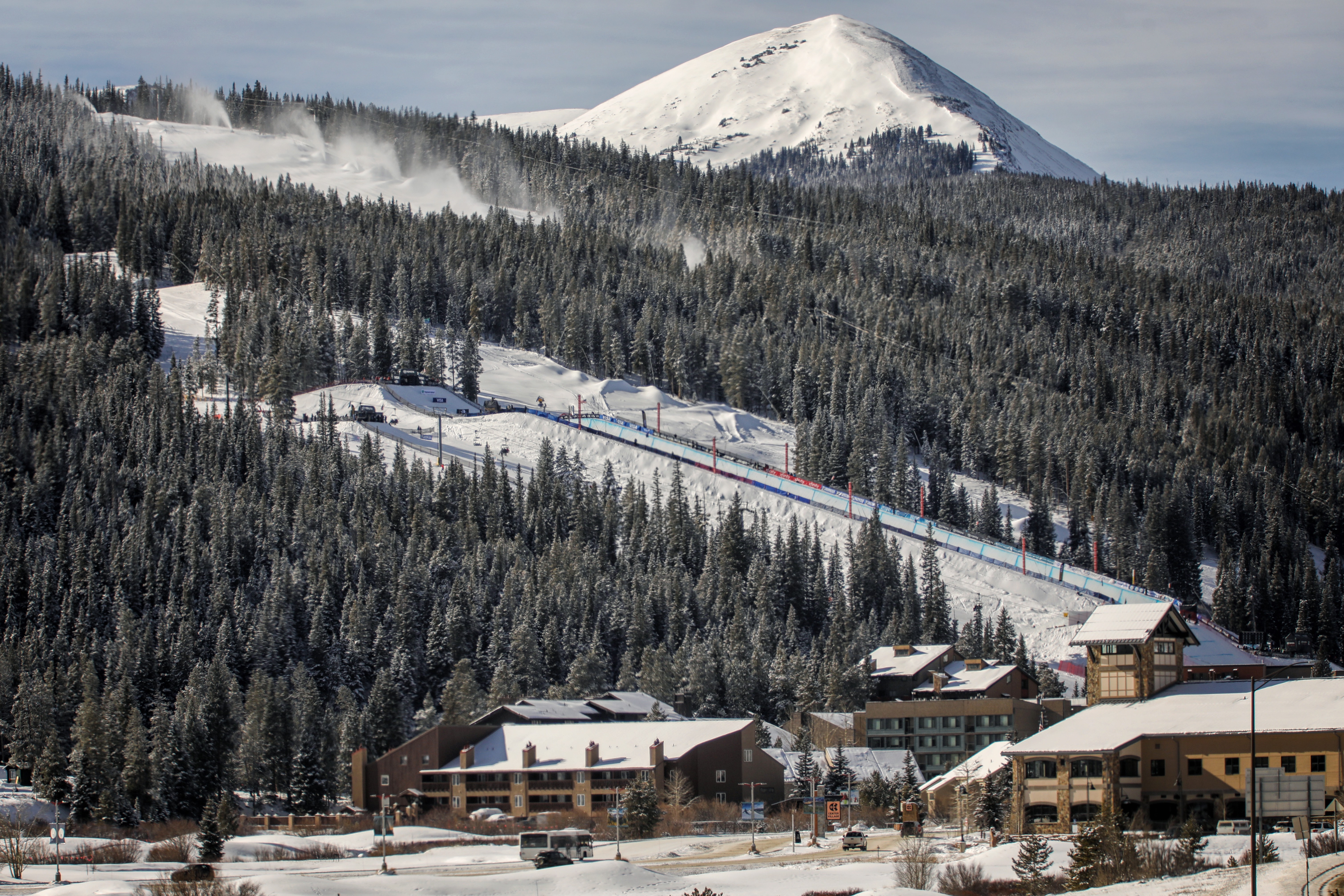 Copper Mountain superpipe from a distance. (Tripp Fay) The Copper Mountain landscape with the superpipe.