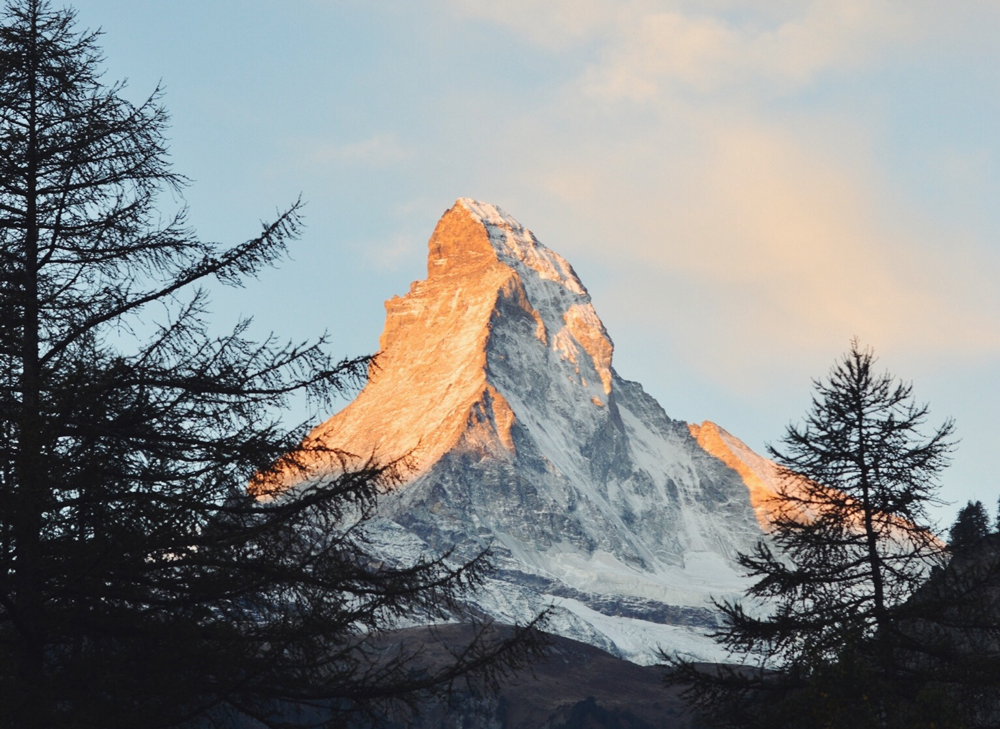 Best spot for a selfie: in front of the Matterhorn, duh! Photo: Nessa Dziemian