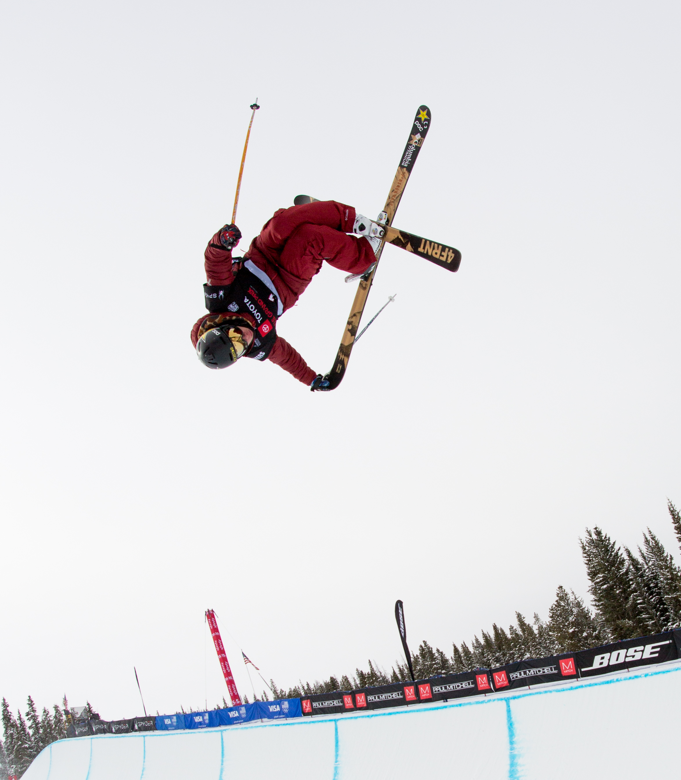 Alex Ferreira at the 2018 Toyota U.S. Grand Prix freeski finals at Copper Mountain. (U.S. Ski & Snowboard) Alex Ferreira at Copper Mountain