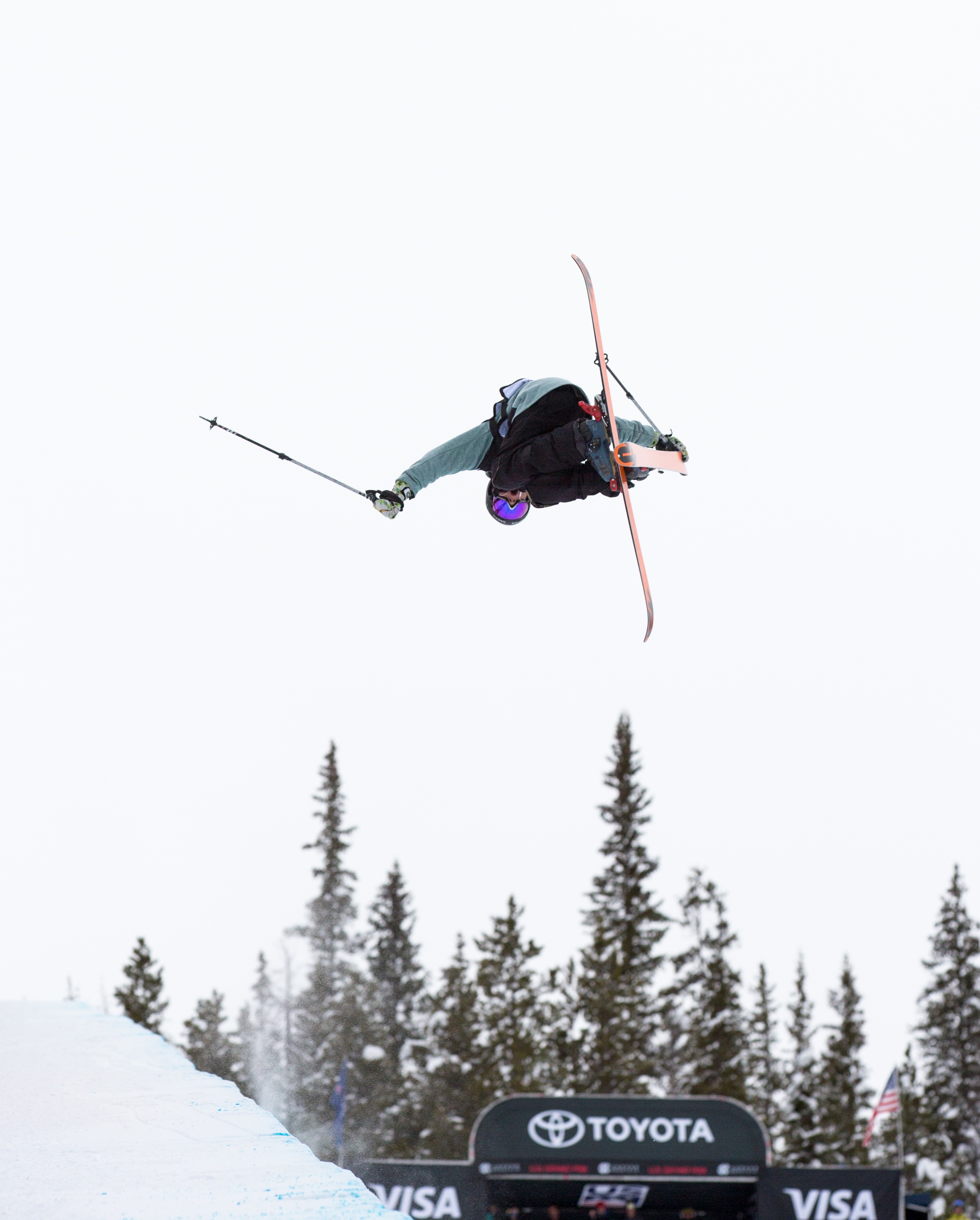 Birk Irving at the 2018 Toyota U.S. Grand Prix freeski finals at Copper Mountain. (U.S. Ski & Snowboard) Birk Irving it the pipe at Copper Mountain.