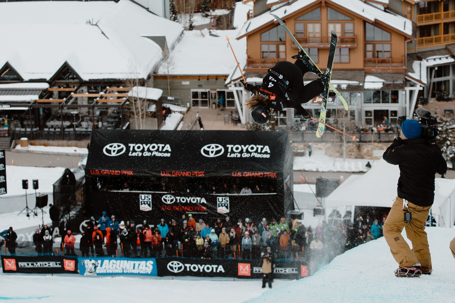 Maddie Bowman airborne at Copper Mountain.