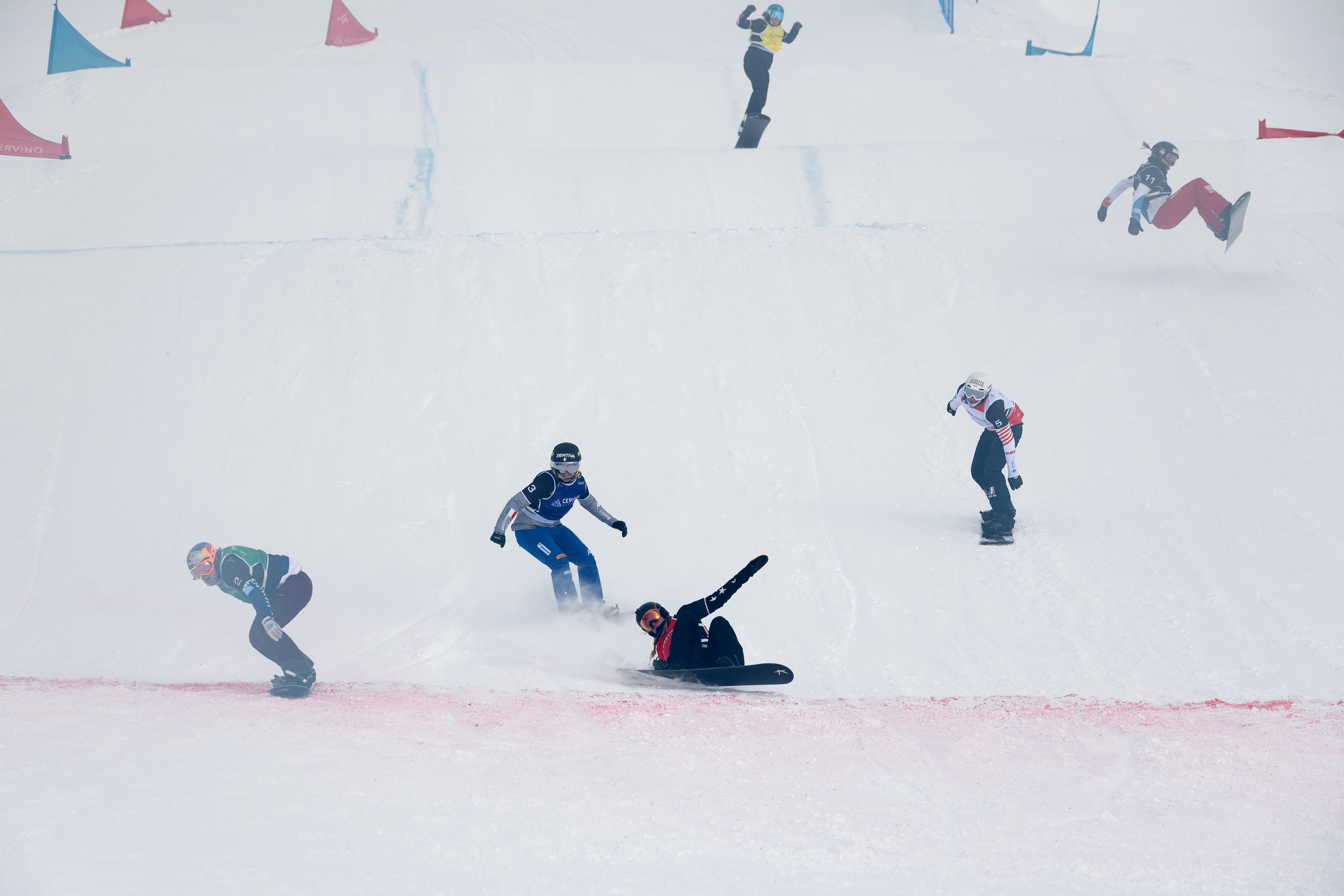 Lindsey Jacobellis finish line photo.