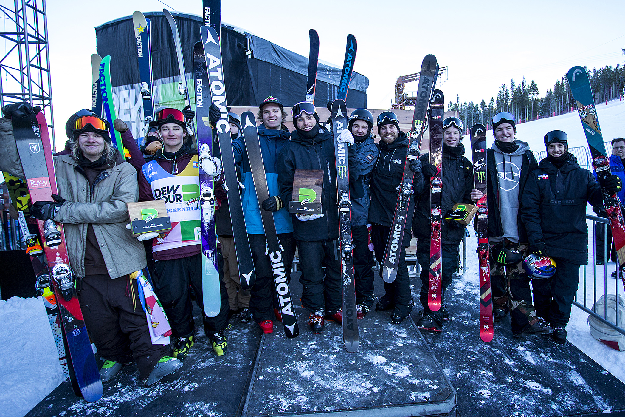Team Challenge Podium at Dew Tour.