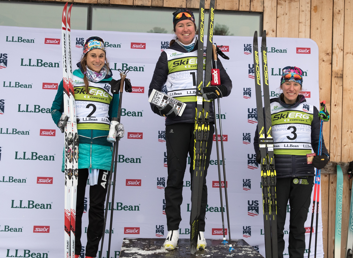Women's podium