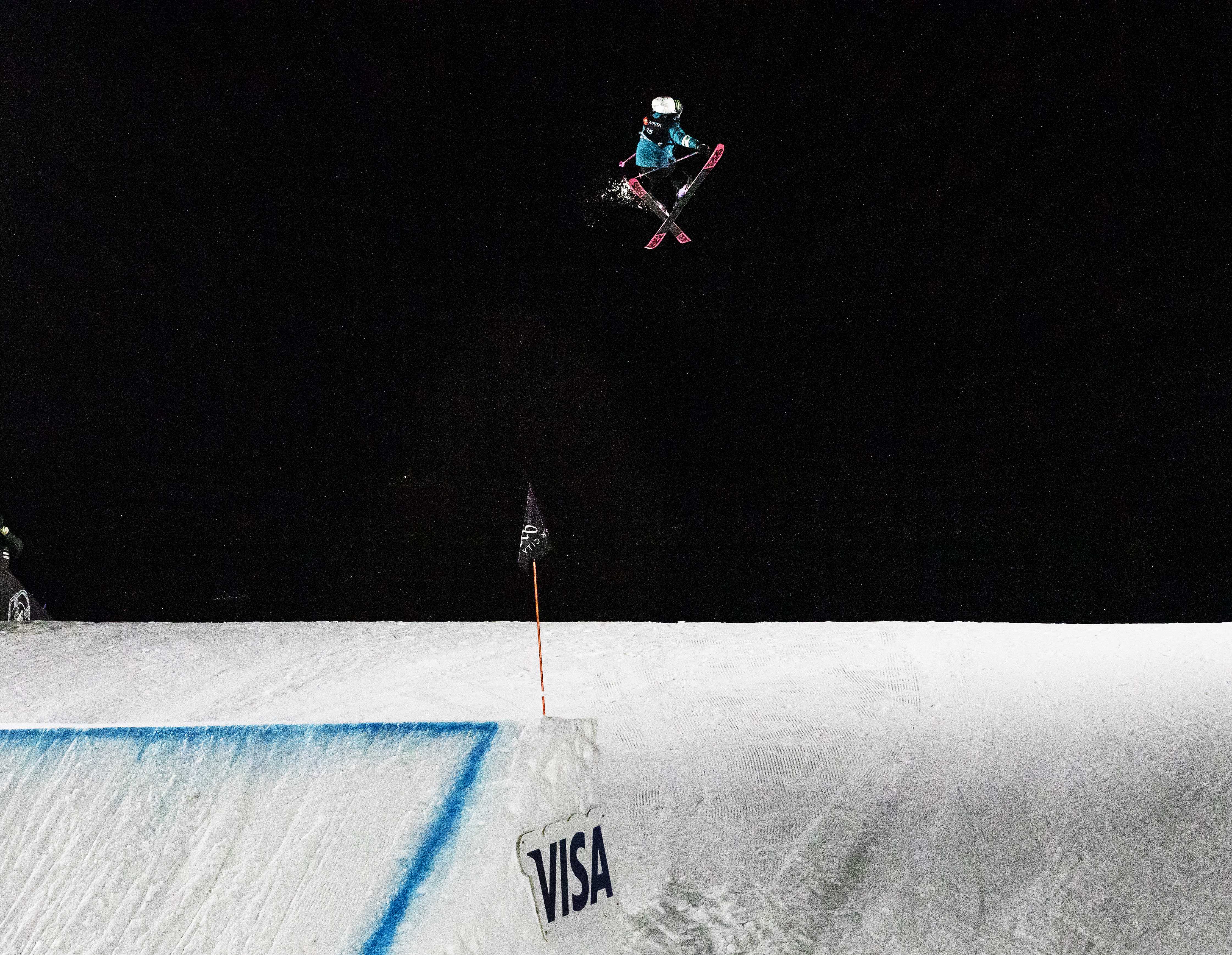 Maggie Voisin in the air