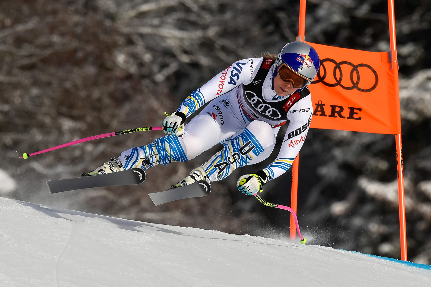 Lindsey Vonn won the bronze in Sunday's World Championships downhill. (Getty Images/Agence Zoom - Alain Grosclaude) Lindsey Vonn Are Downhill