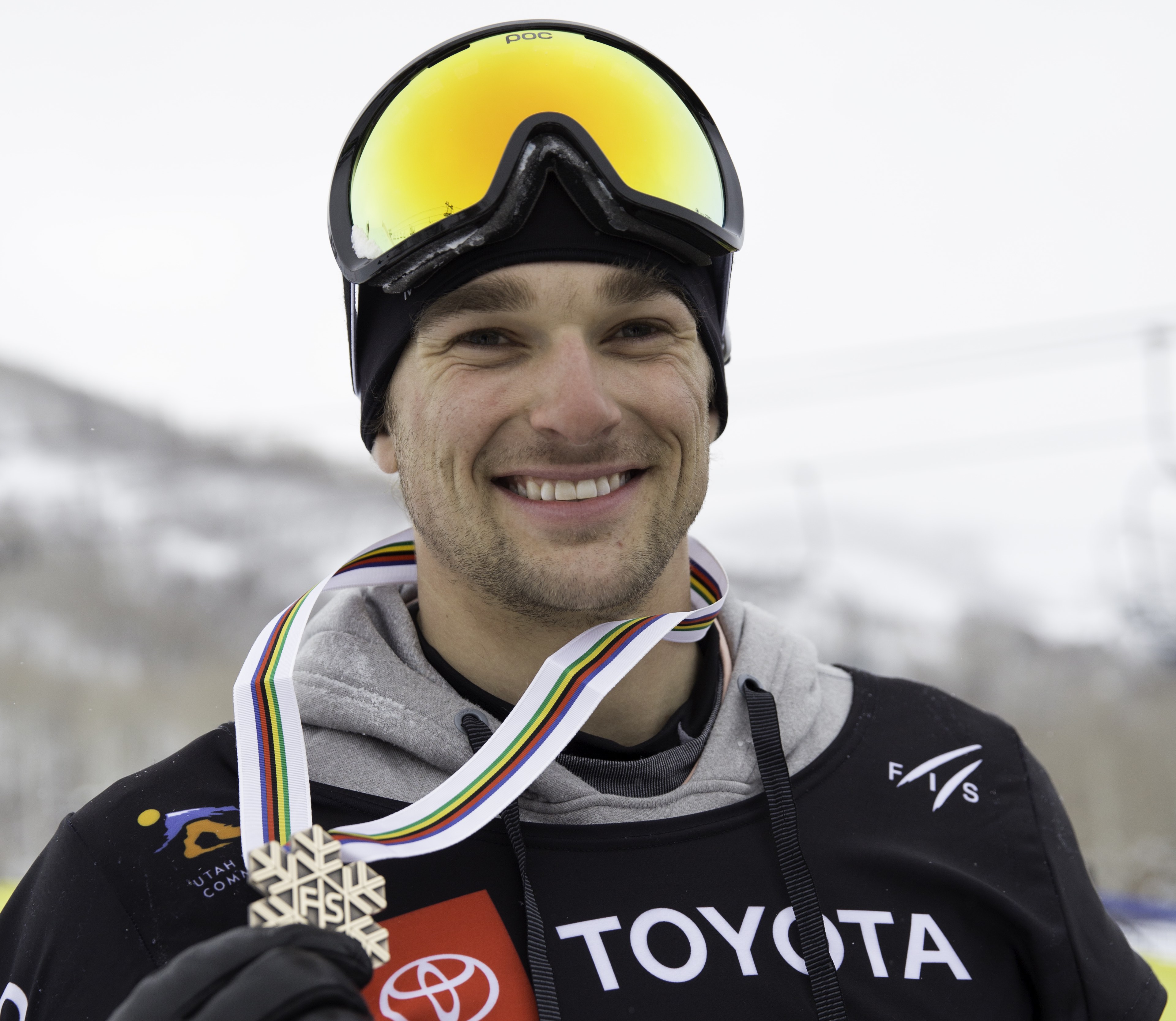 Nick Goepper at the slopestyle finals