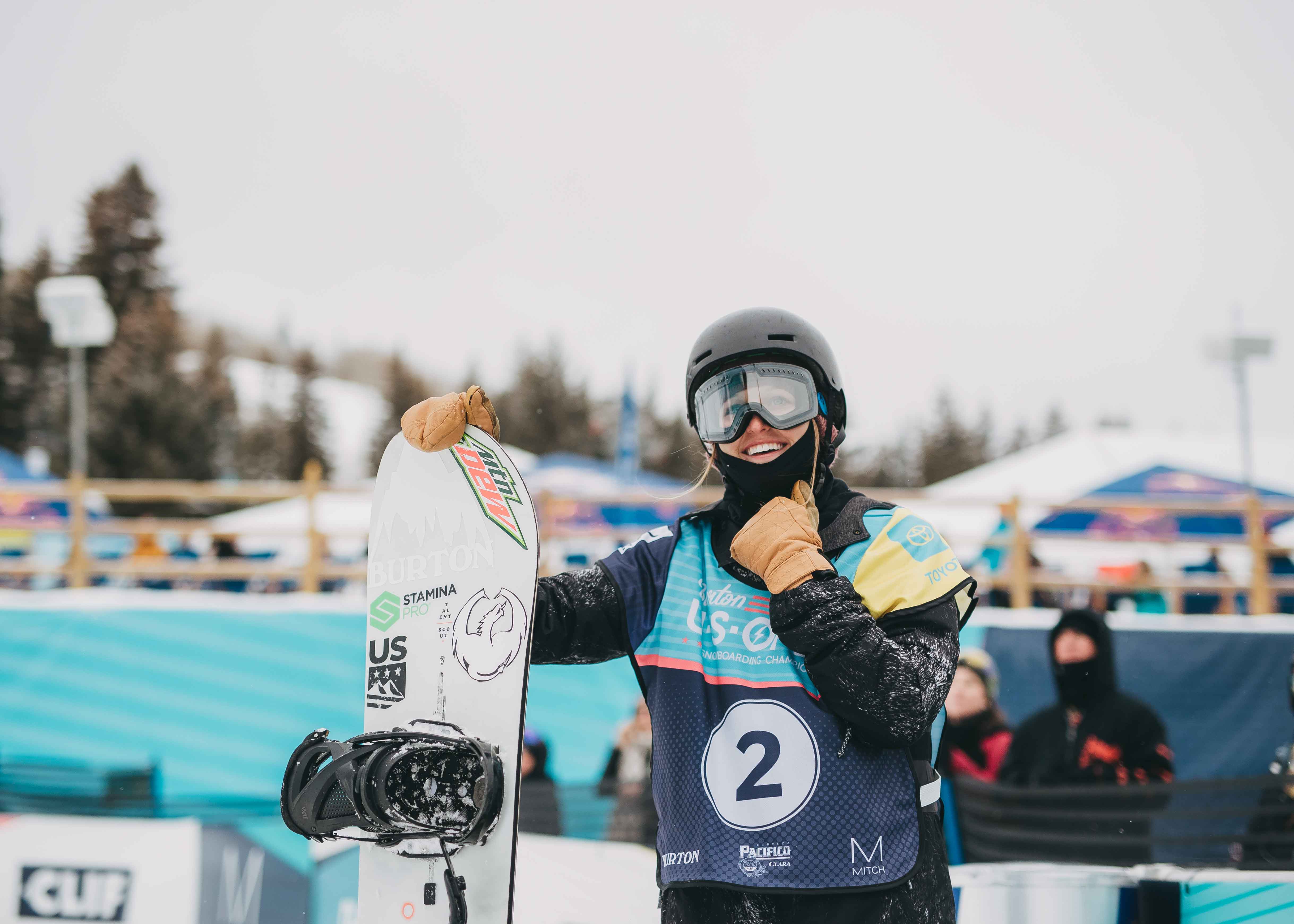 Julia Marino at the 2019 Burton U.S. Open Slopestyle Finals. (Burton U.S. Open - Peter Cirilli) Julia Marino at Vail