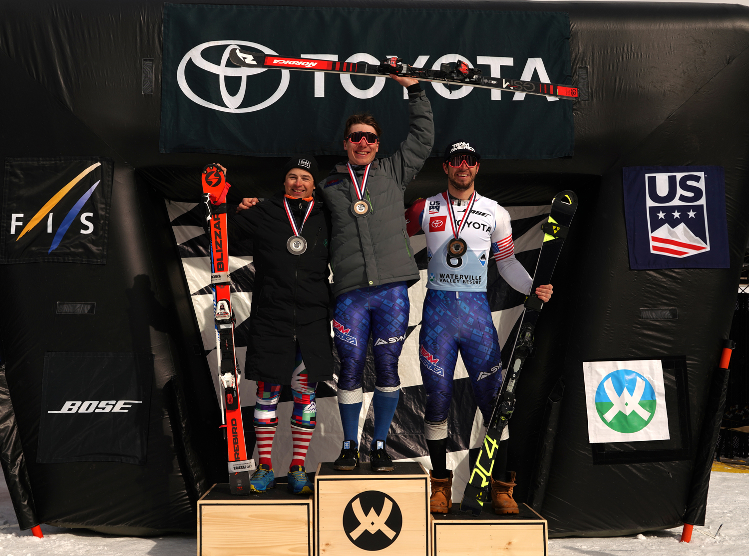 Men's parallel podium. (Chris Cohen Images) Men's parallel podium. (Chris Cohen Images)