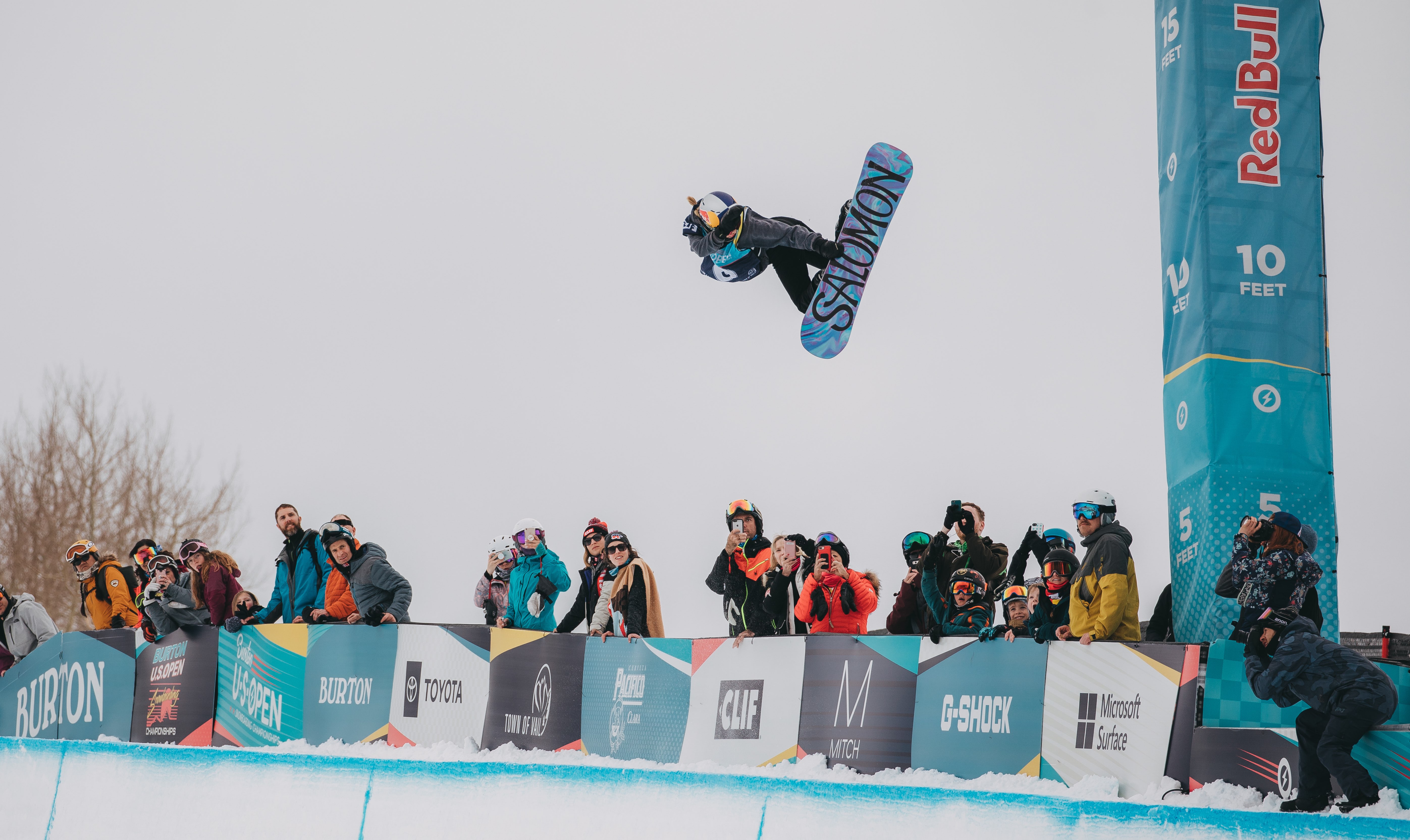 Maddie Mastro at the 2019 Burton U.S. Open Halfpipe Finals. (Burton U.S. Open - Gabe L Heureux) Maddie Mastro at Vail