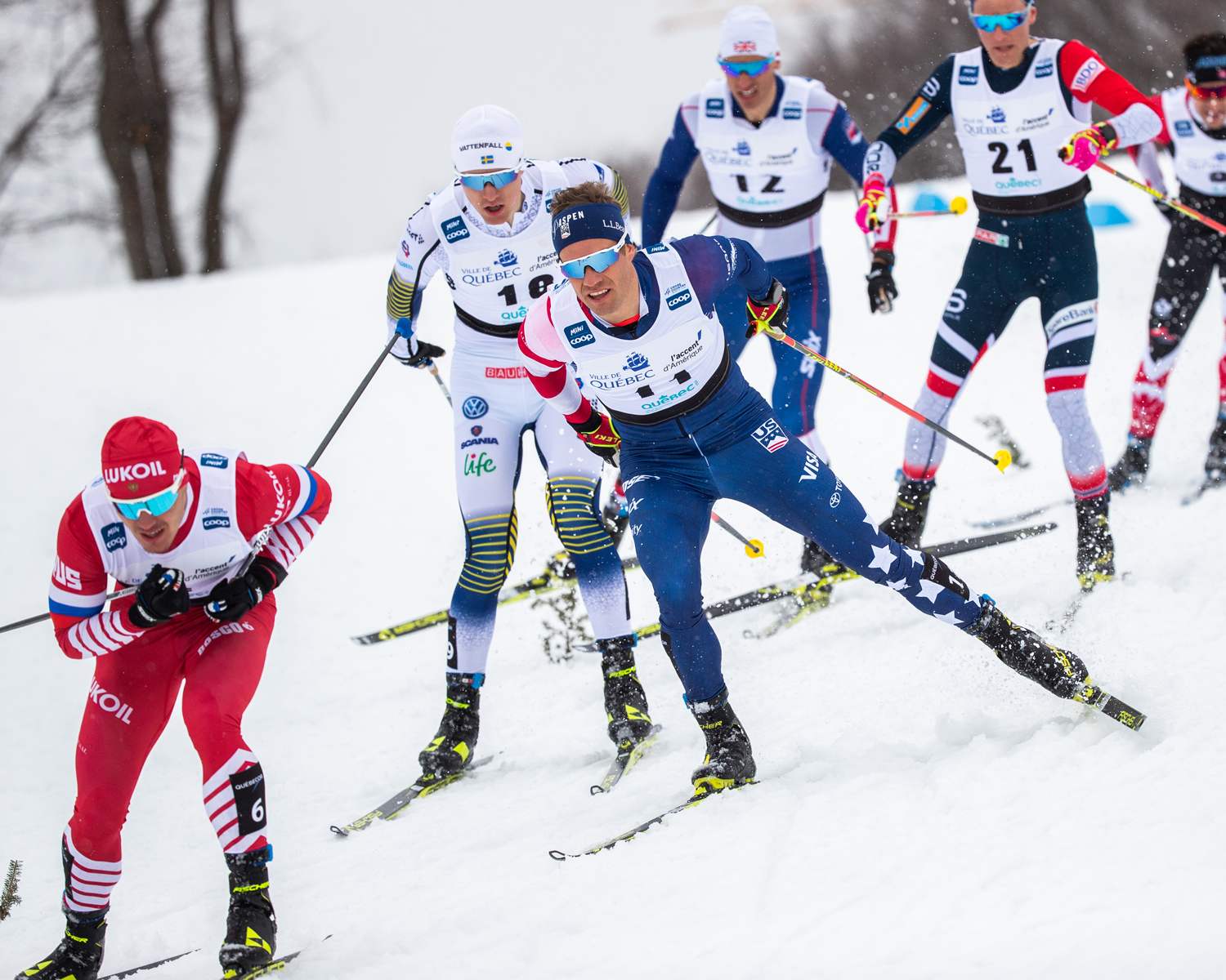 Simi Hamilton advanced to the heats in the men’s World Cup Finals freestyle sprint Friday in Quebec City, Canada. (Getty Images - Dustin Satloff) Simi Hamilton