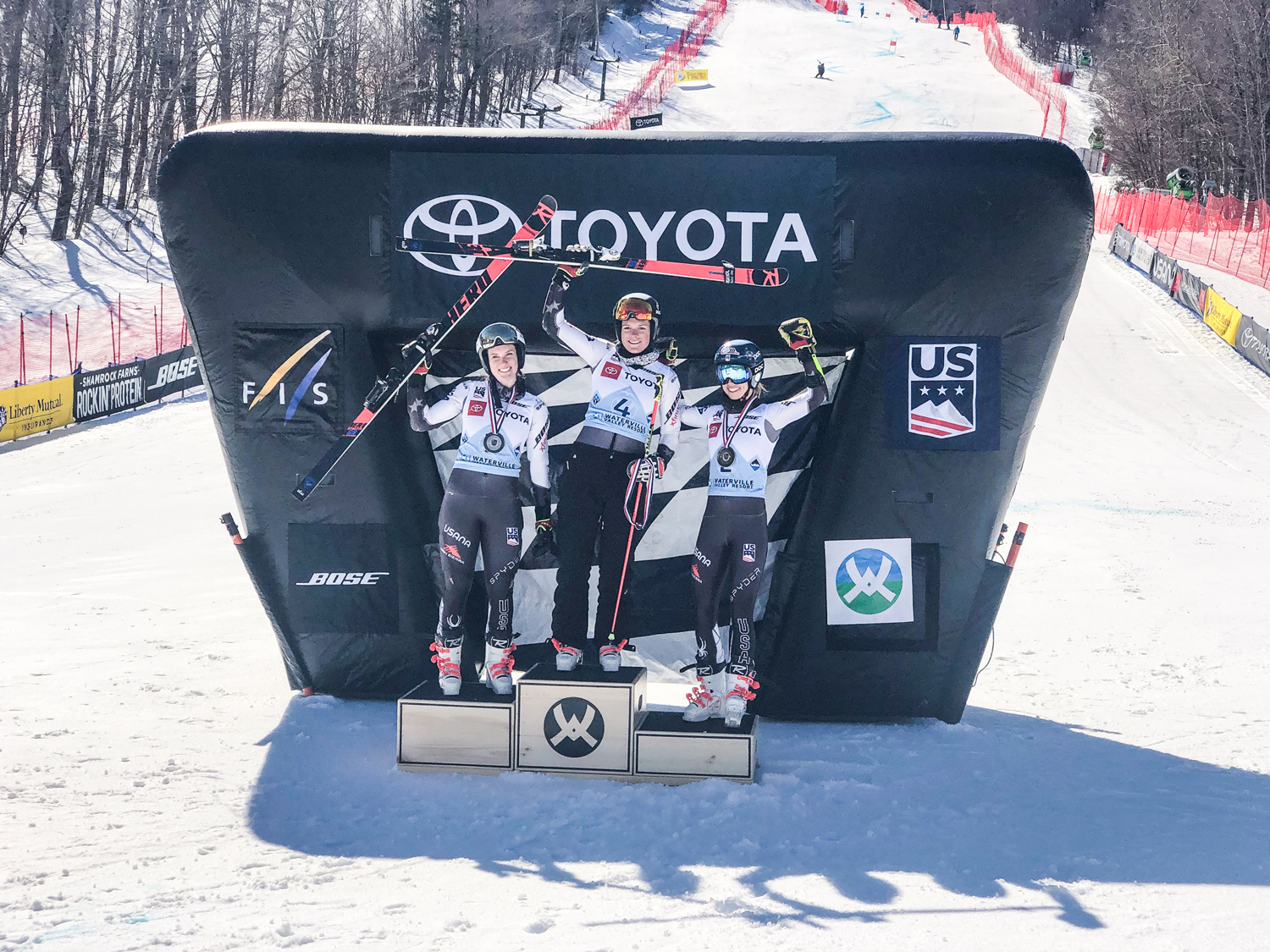 Women's podium. Women's podium.