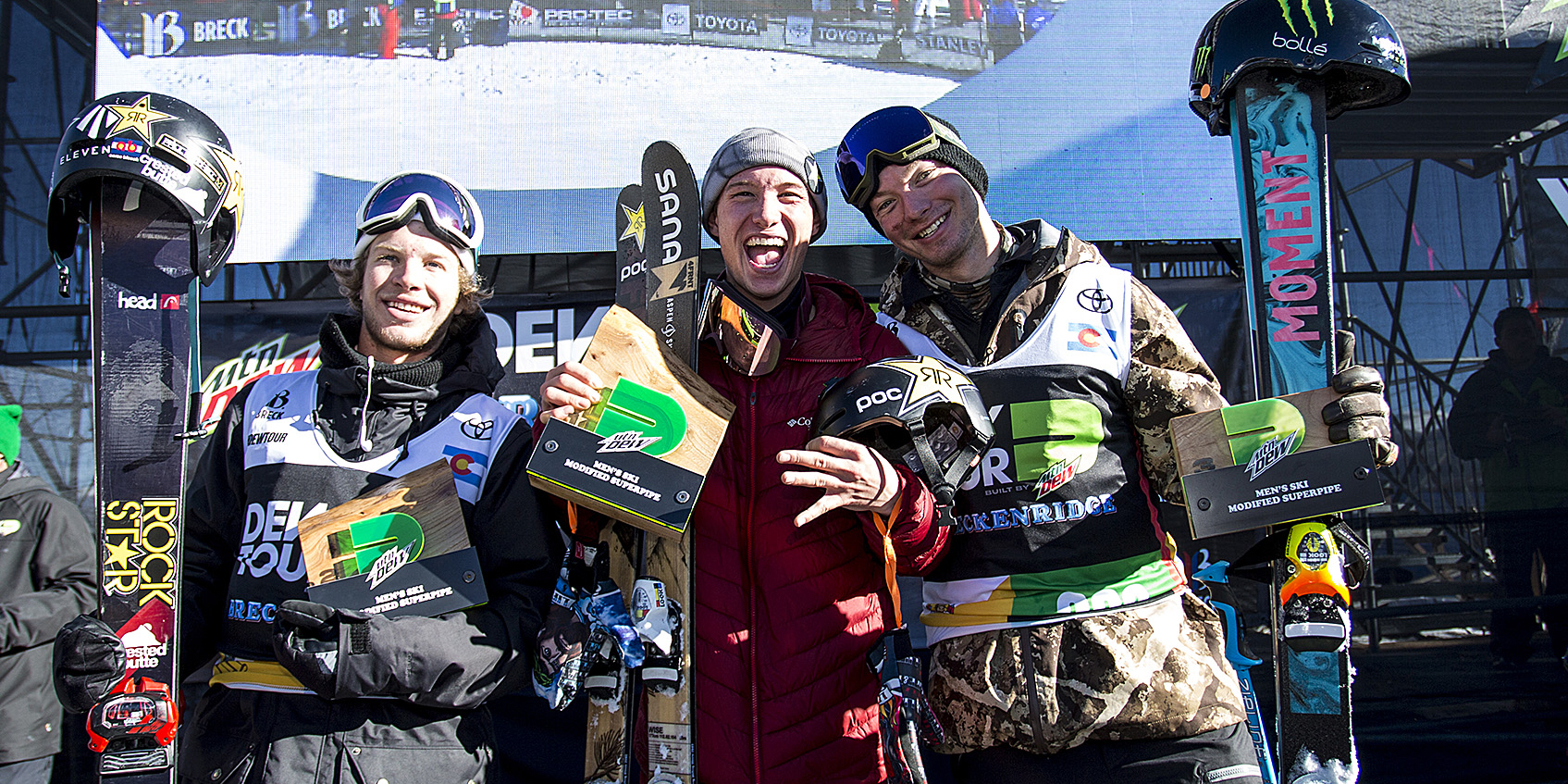 Dew tour podium sweep