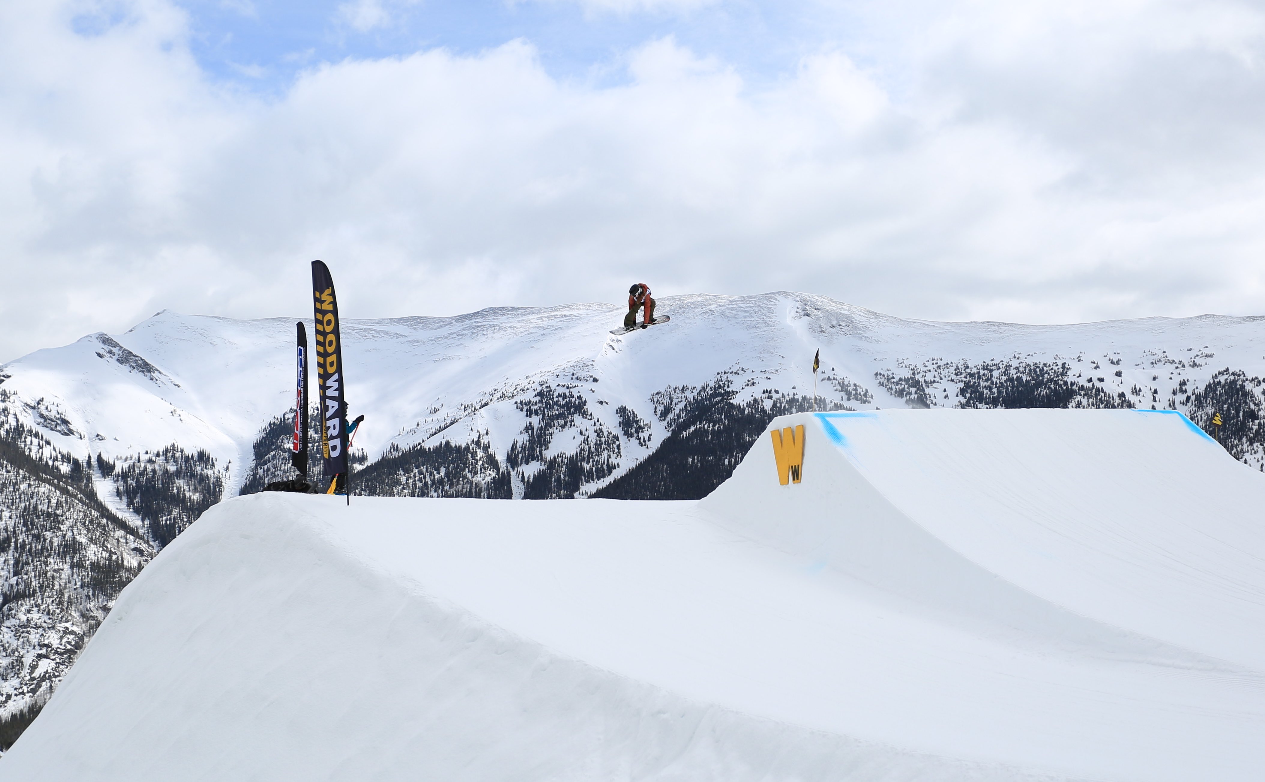 USASA athlete competing at the 2019 USASA Nationals open class slopestyle finals. (Chad Buchholz - USASA) USASA athlete in Copper