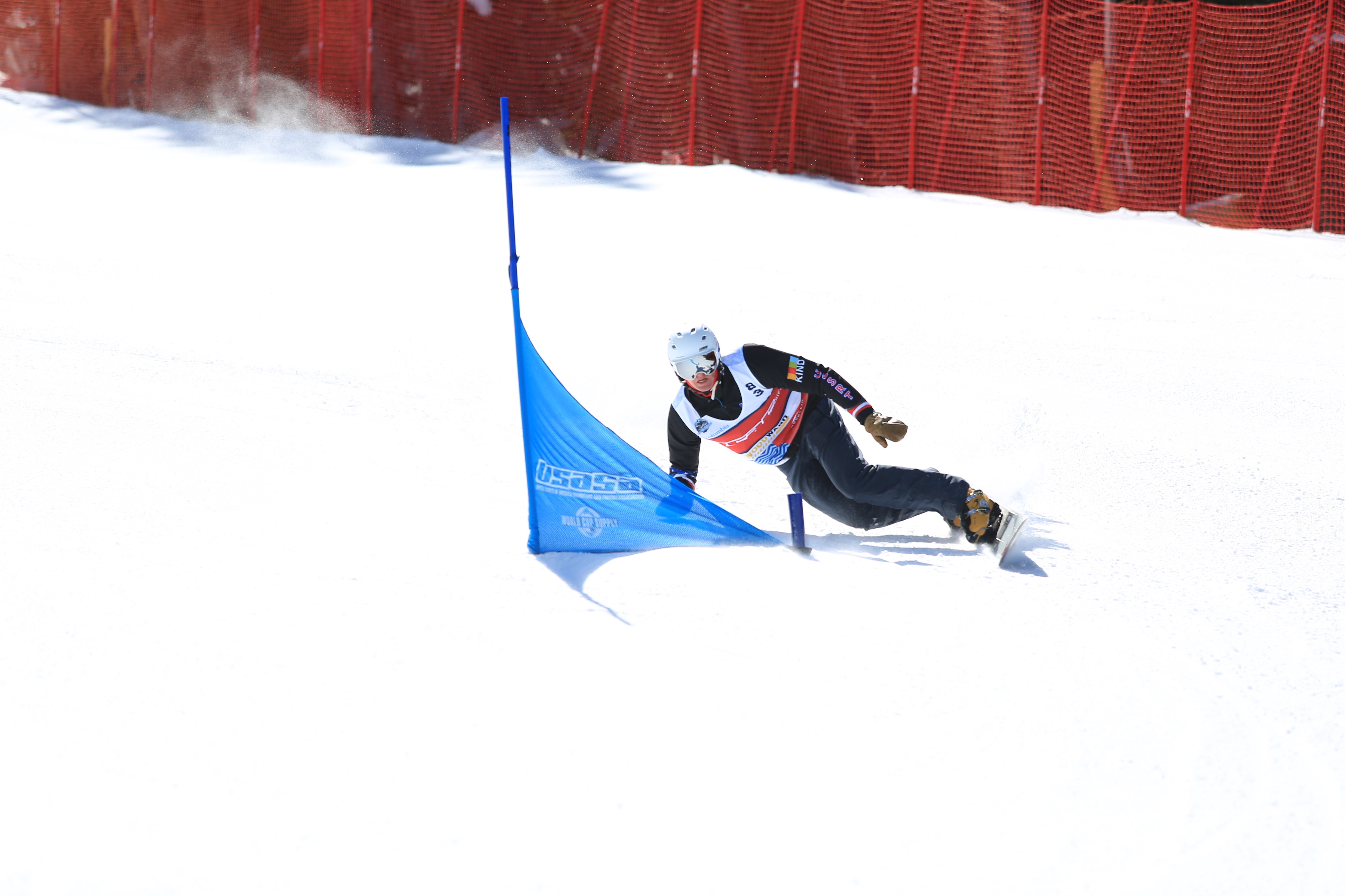 Robert Burns on course at the 2019 USASA National Championships PGS Open Class at Copper Mountain, Colorado. (Chad Buchholz - USASA) Robert Burns