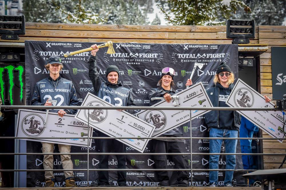Podium shot at Total Fight