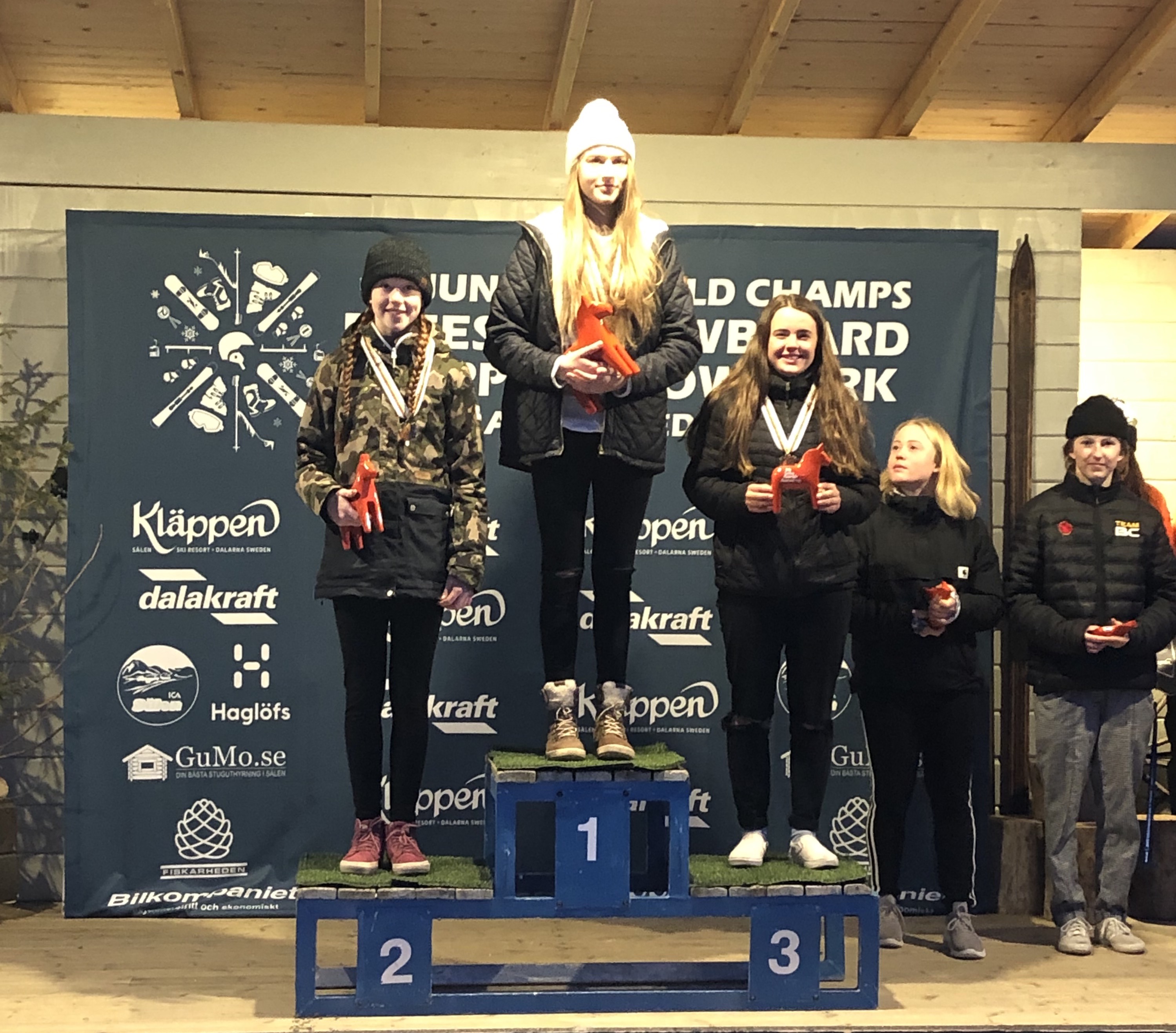 Women's Freeski Podium