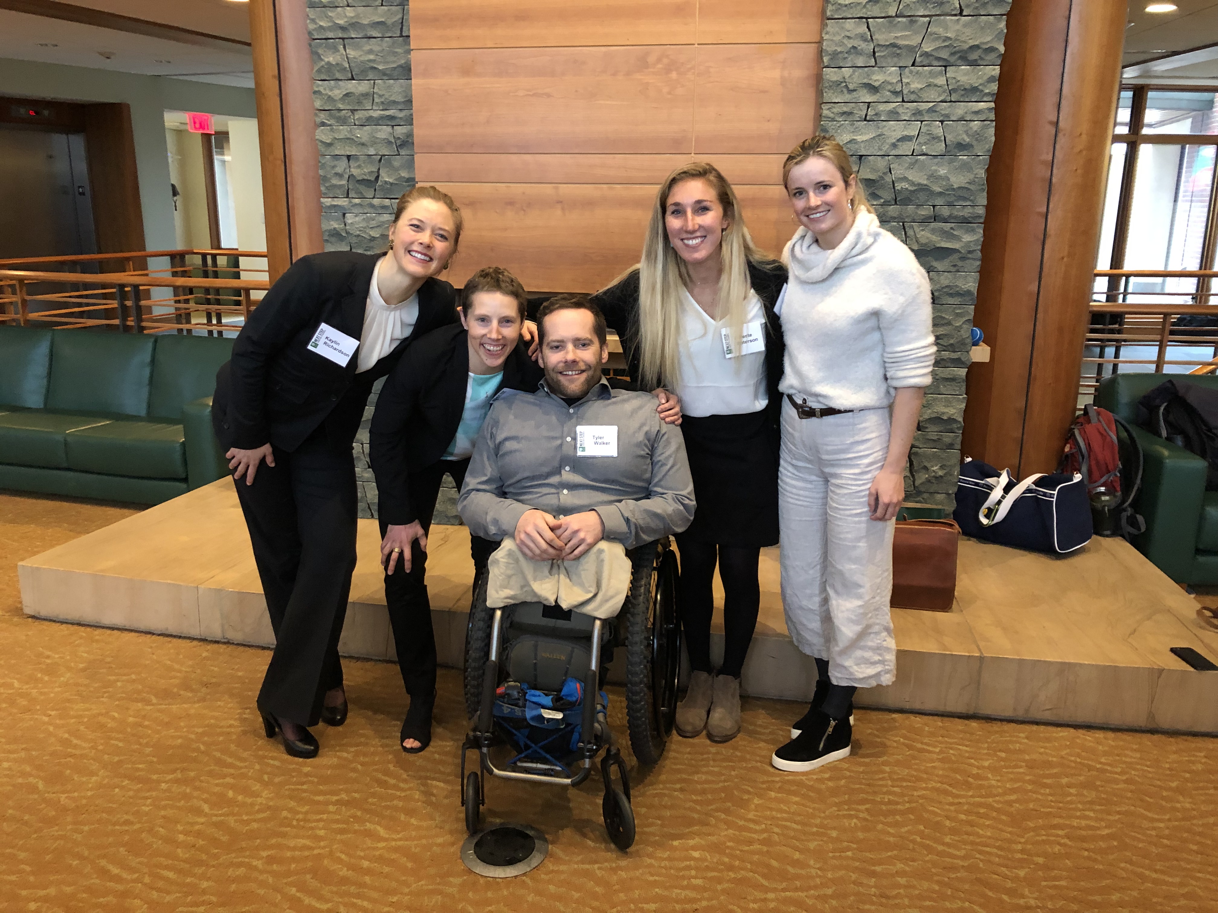 Snowsports athletes pose at Tuck School
