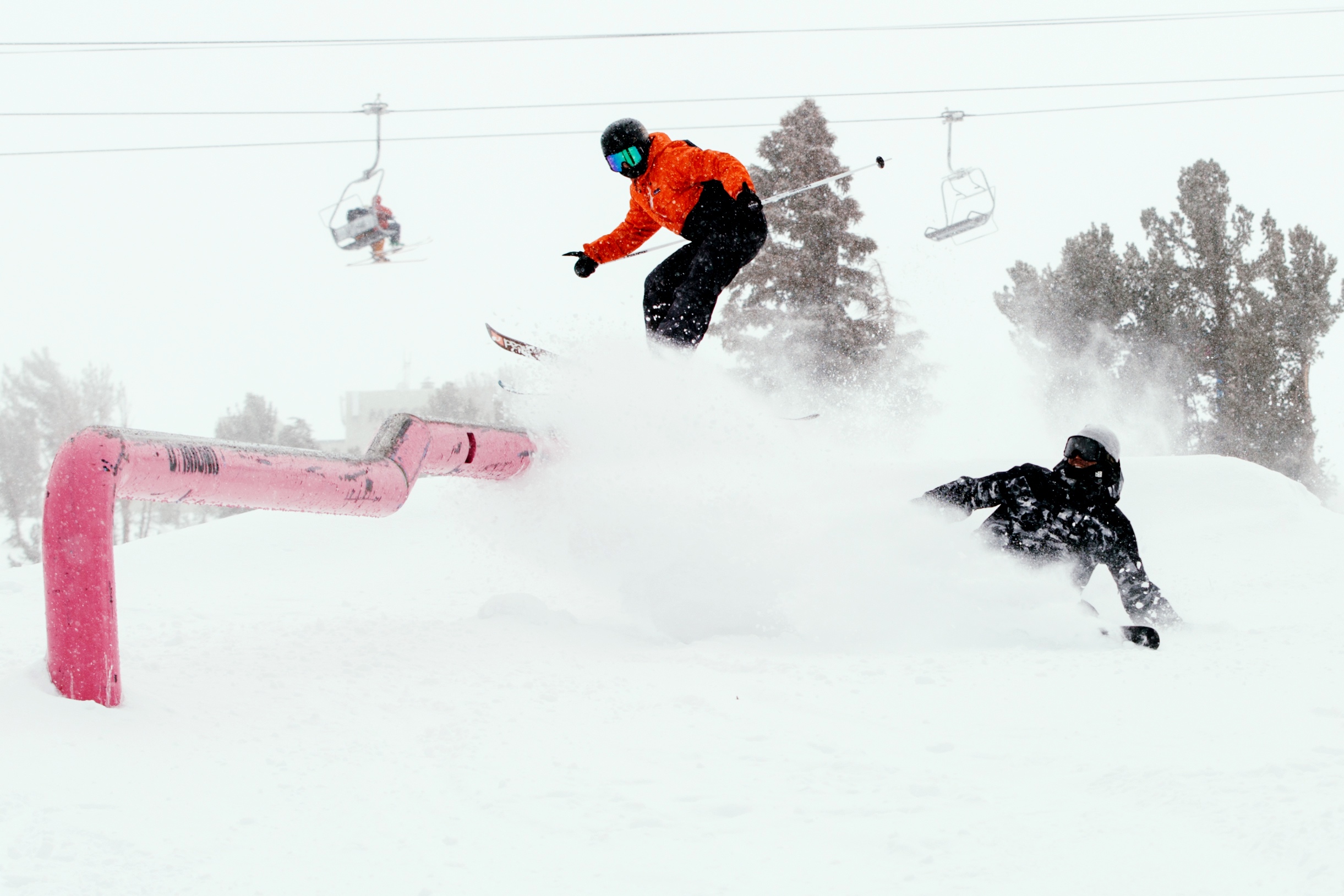 Marin Hamill and coach Dave Euler enjoying the fresh snow at Mammoth Mountain. (U.S. Ski & Snowboard - Sarah Brunson) Marin Hamill and Dave Euler