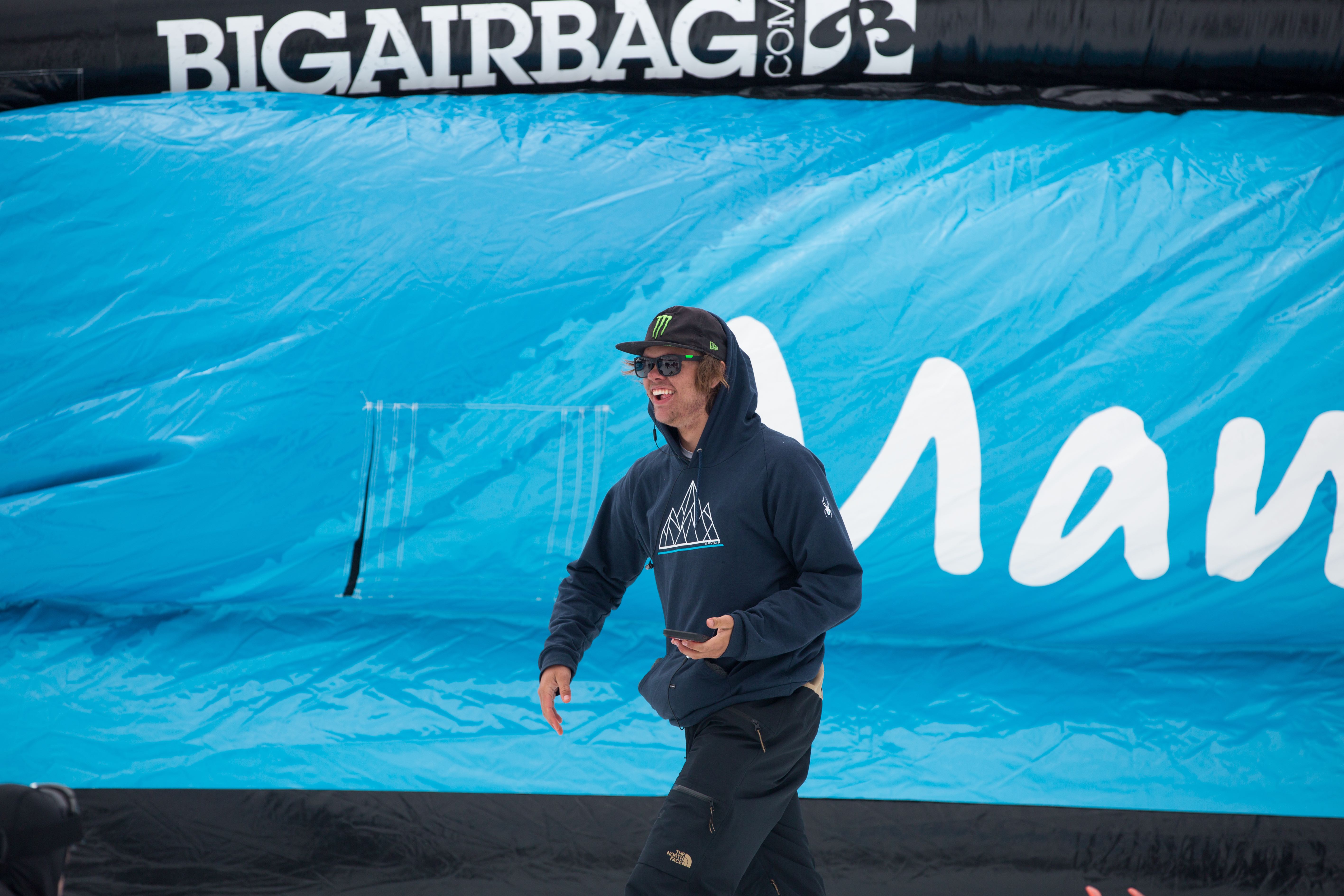 Jaxin Hoerter having a great time at Mammoth spring training camp. (U.S. Ski & Snowboard - Sarah Brunson) Jaxin Hoerter