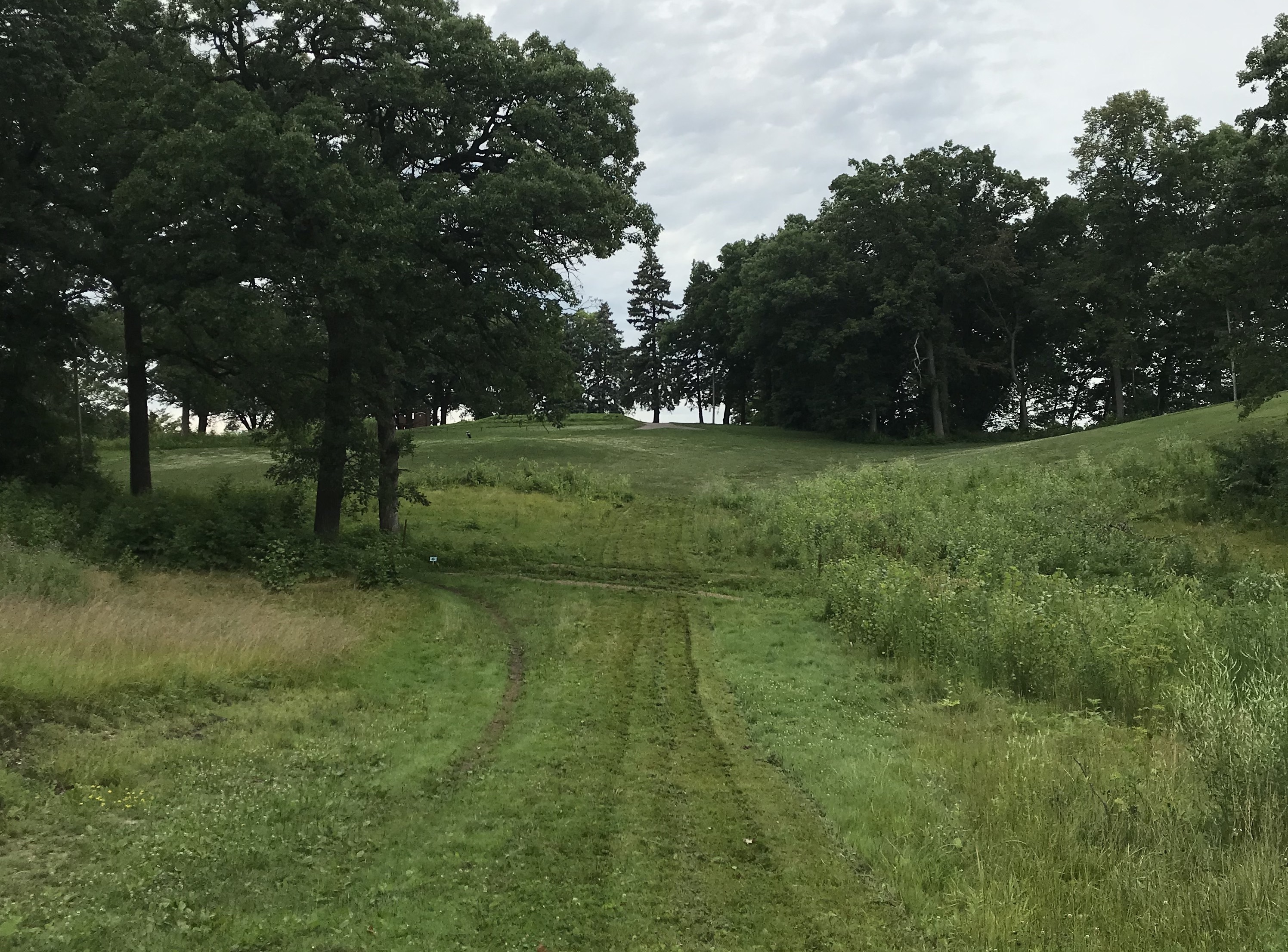 Downhill into left corner