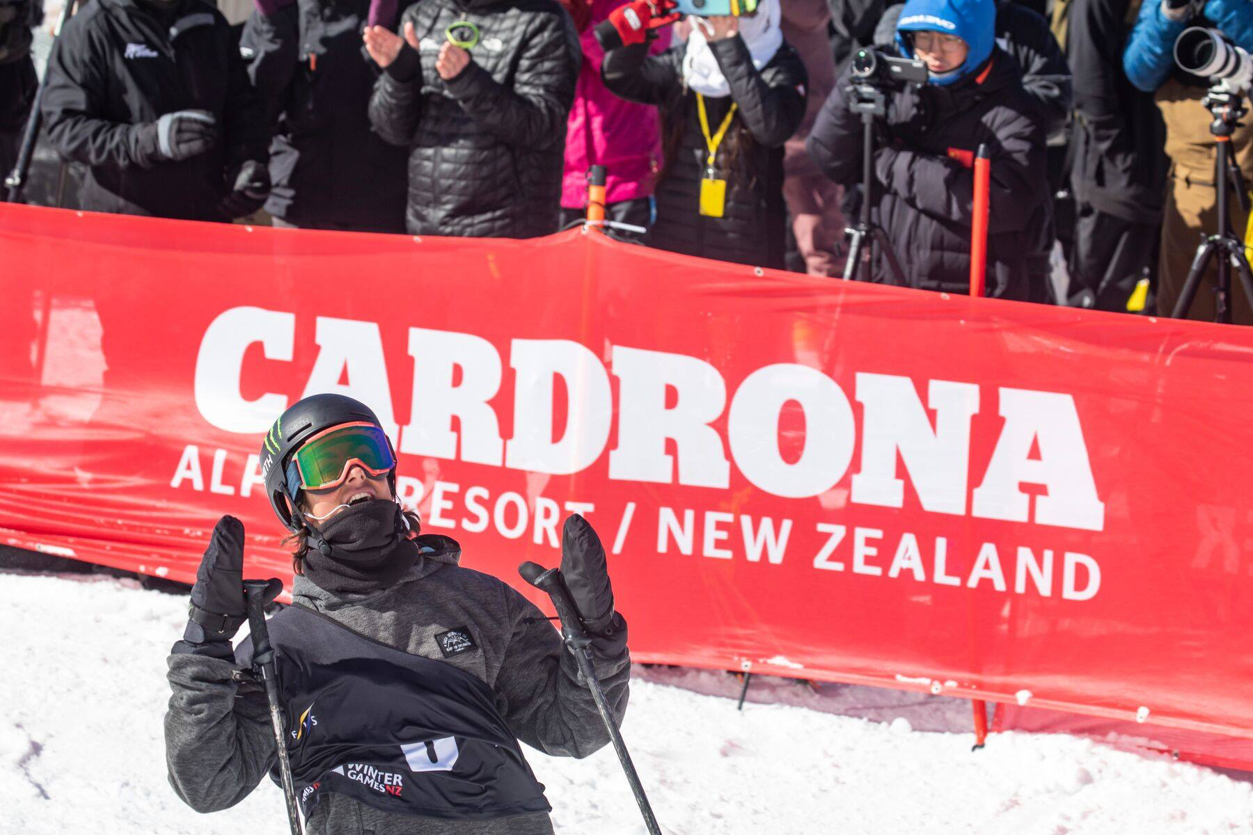 Birk Irving at the Winter Games NZ World Cup halfpipe at Cardrona Alpine Resort. (FIS Freestyle - Chad Buchholz) Birk Irving NZ