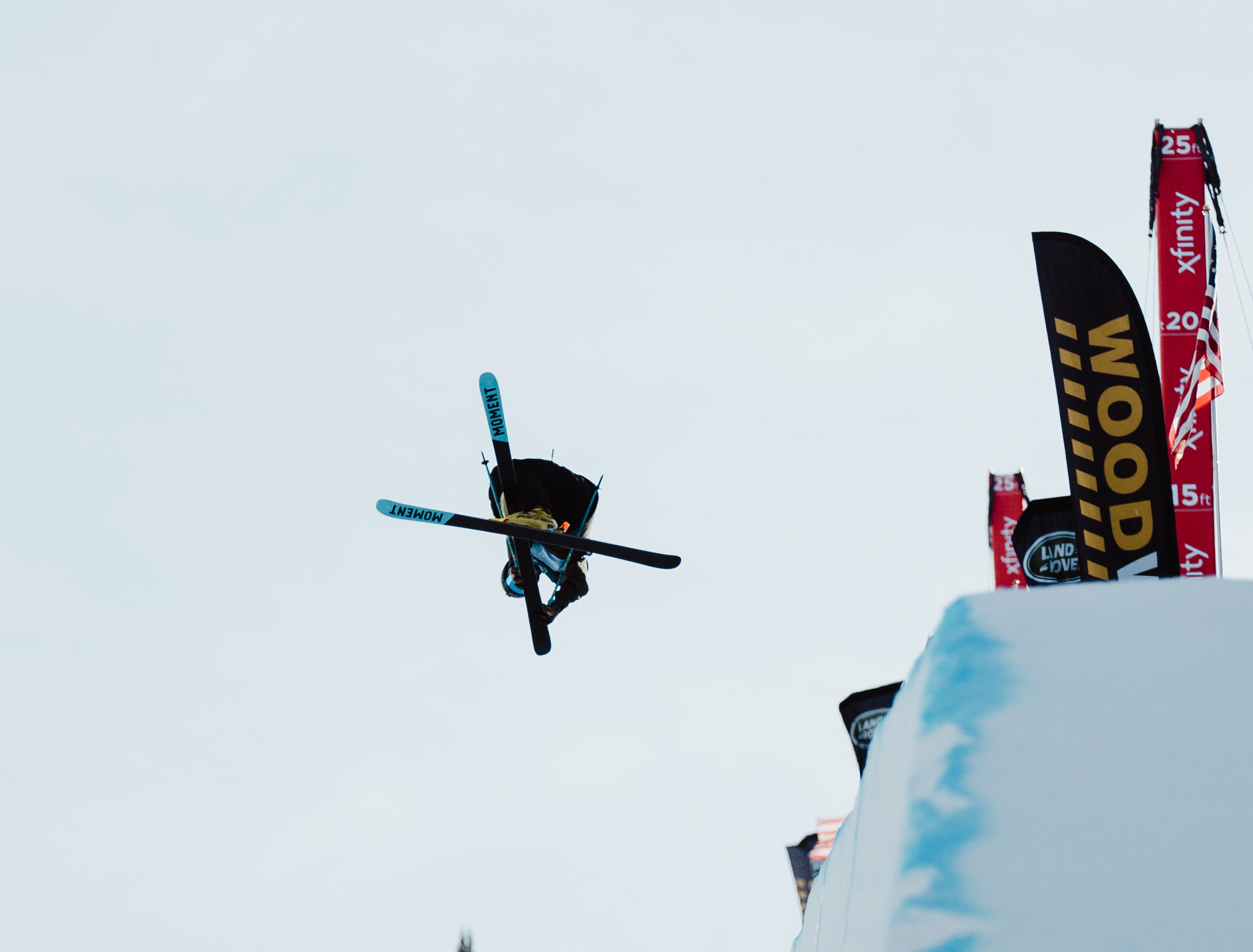 David Wise during the Land Rover U.S. Grand Prix freeski halfpipe qualifiers. (U.S. Ski & Snowboard - Sarah Brunson) David WIse