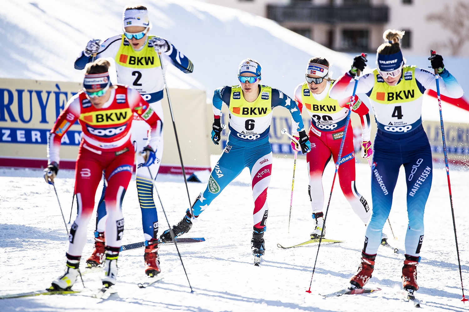 Jessie Diggins was among seven America's to qualify for the heats Saturday.  