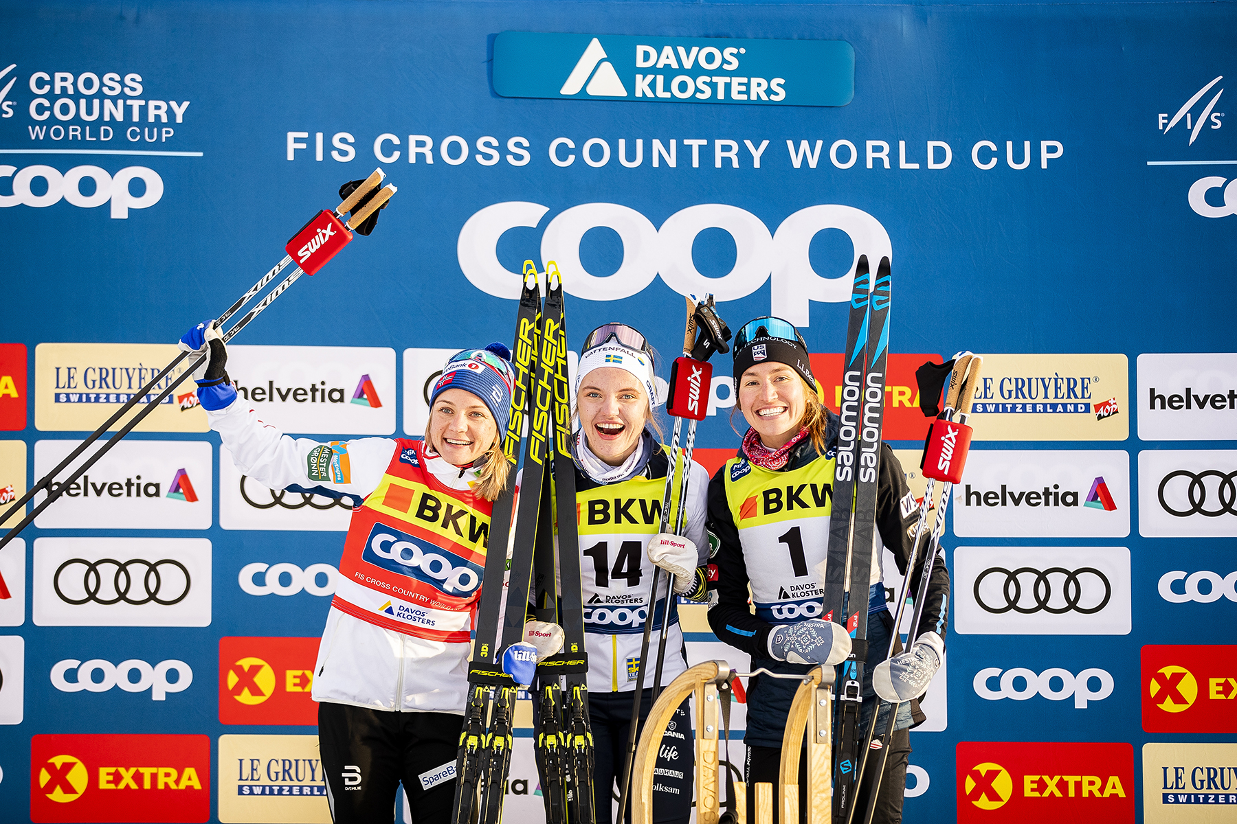 Women's sprint podium.